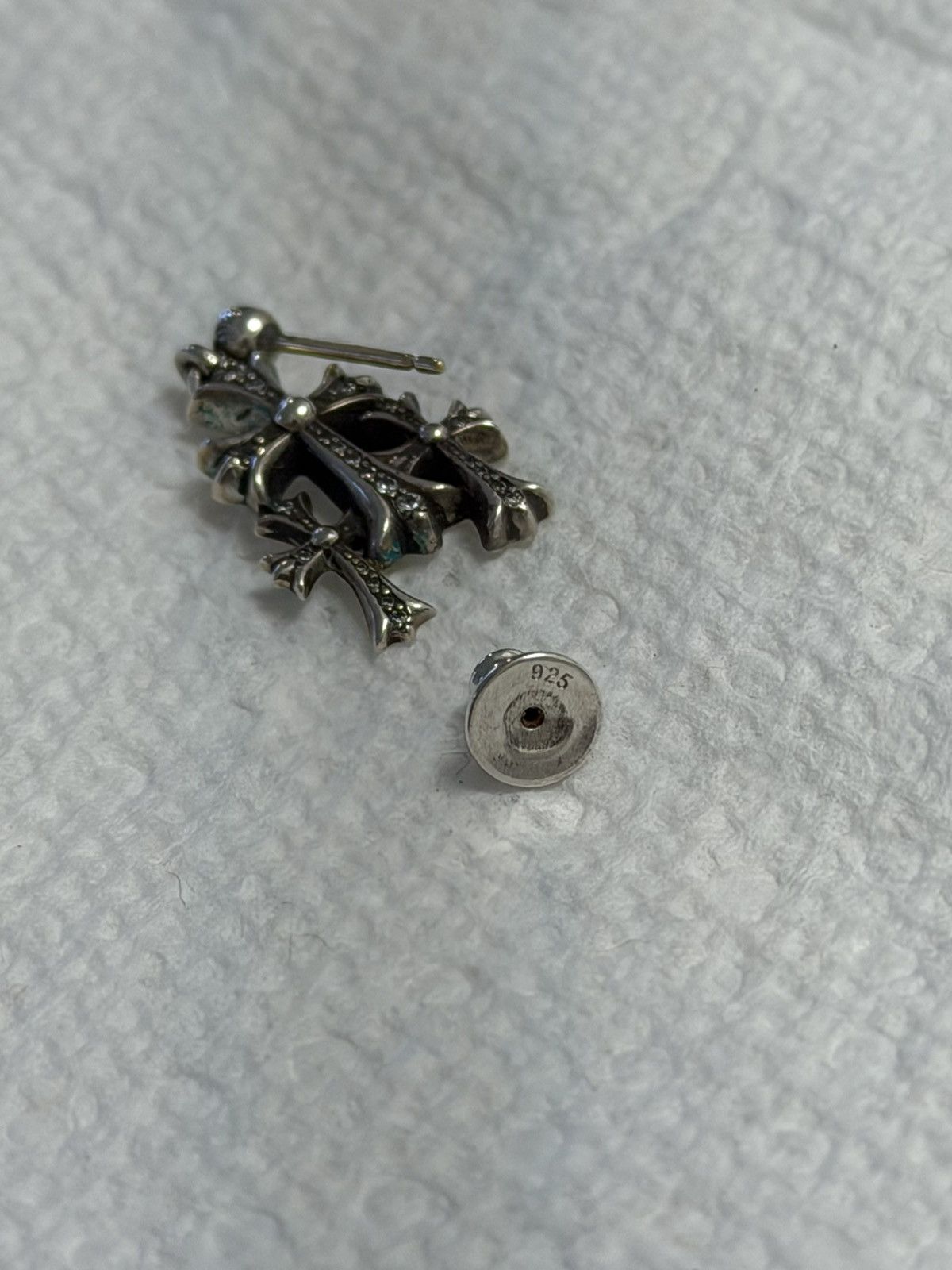 Chrome Hearts Chrome Hearts VVS Diamonds Triple Cross Earring Size ONE SIZE - 19 Thumbnail