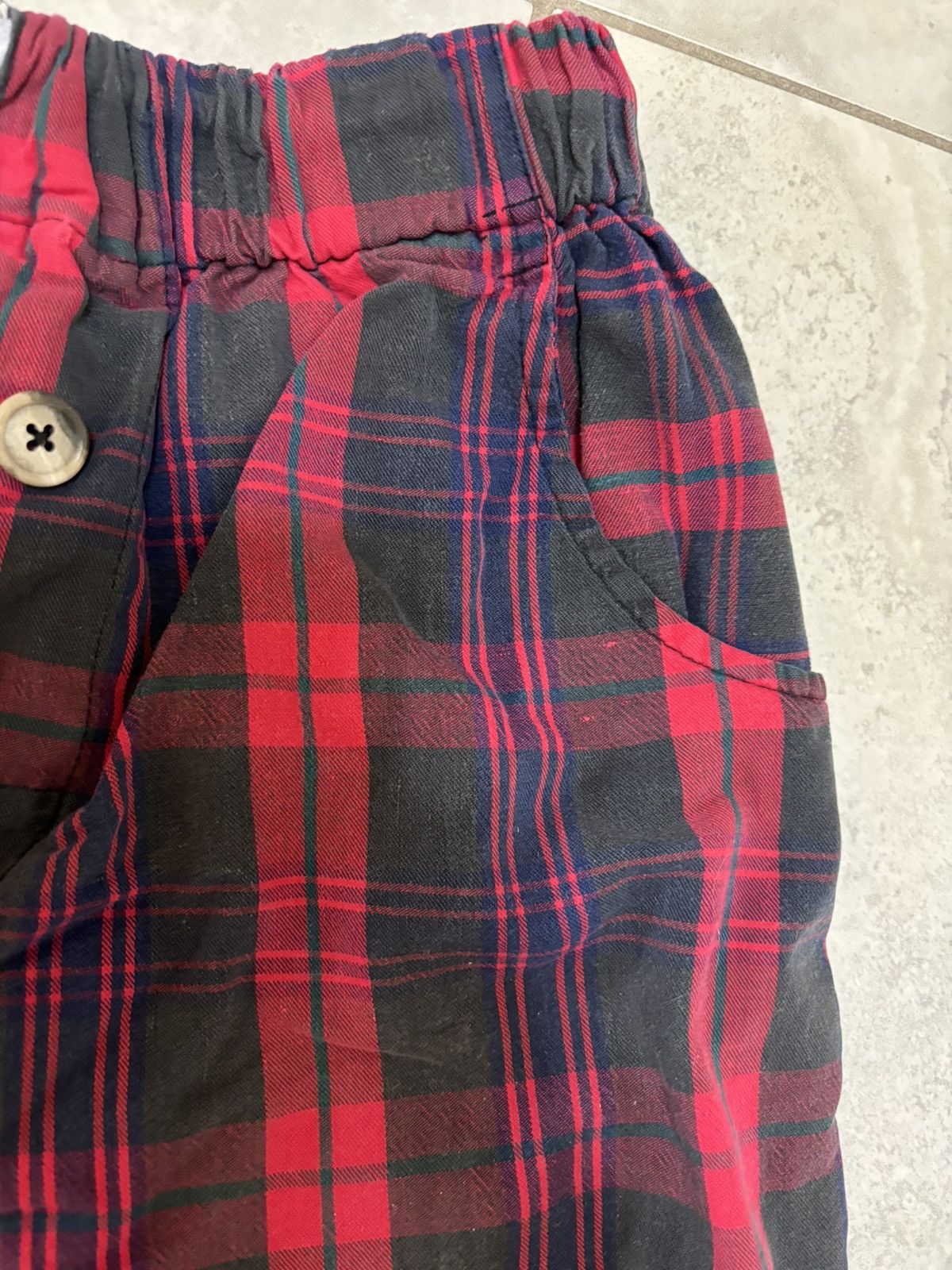Vintage Rare Vintage 90s Anarchic Adjustment plaid tartan black red Size US 30 / EU 46 - 7 Thumbnail
