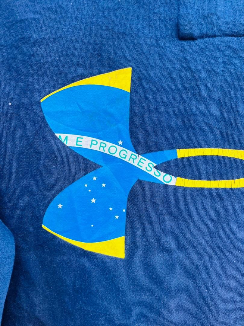 Japanese Brand × Under Armour Vintage Under Amour Brazil Football Streetwear Fashion Style Size US M / EU 48-50 / 2 - 10 Thumbnail