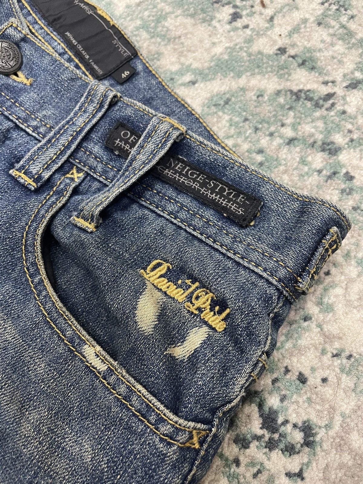 Other Of The Neige Style Distressed Flare Denim Jeans Size US 32 / EU 48 - 5 Thumbnail