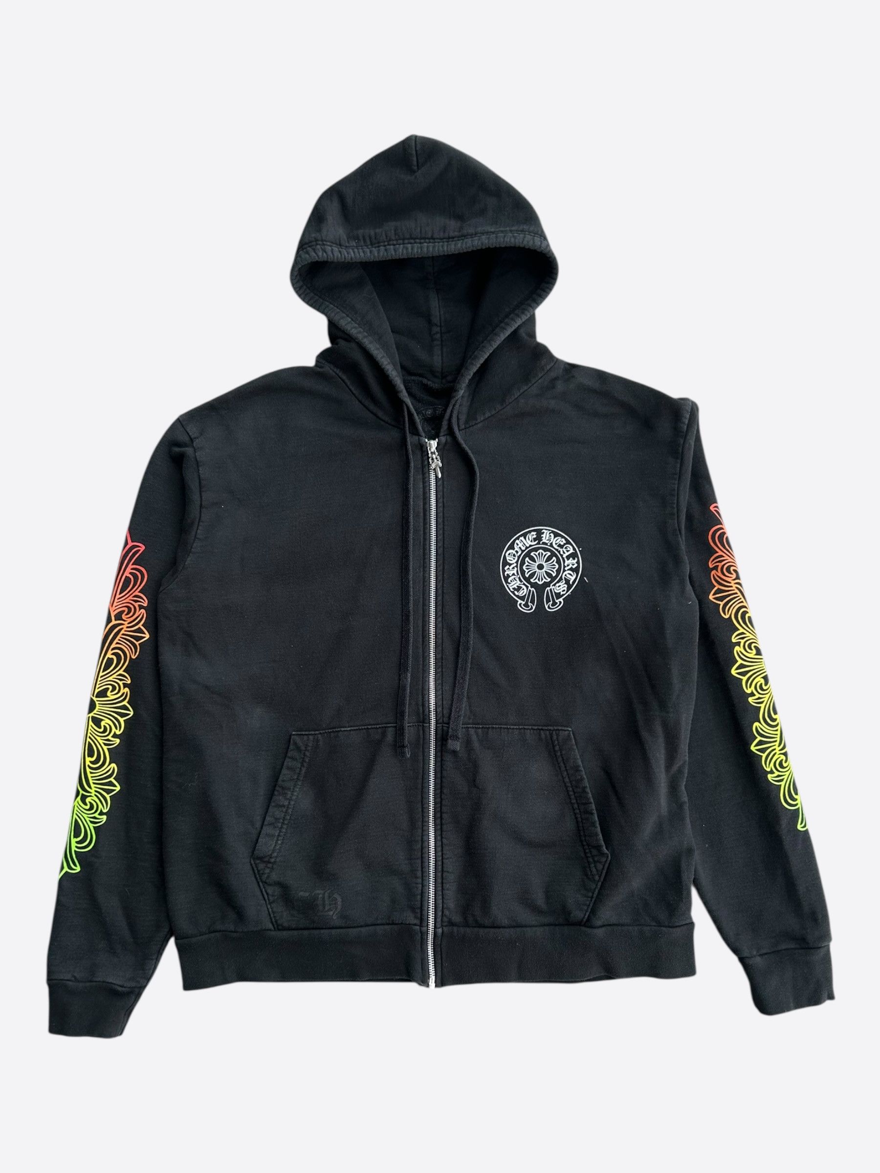 Chrome Hearts Chrome Hearts Black Gradient Circle Logo Zip Hoodie Size US M / EU 48-50 / 2 - 1 Thumbnail
