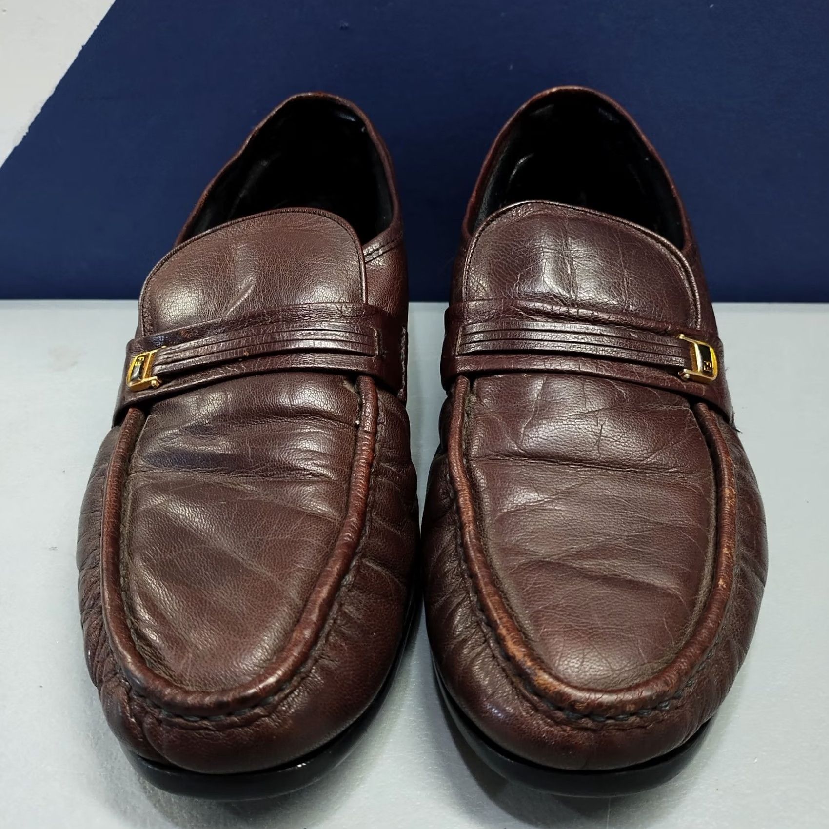 Florsheim Florsheim Riva Loafers Mens US 9.5 Brown Moc Toe Slip On Comfortech Casual Size US 10 / EU 43 - 2 Thumbnail