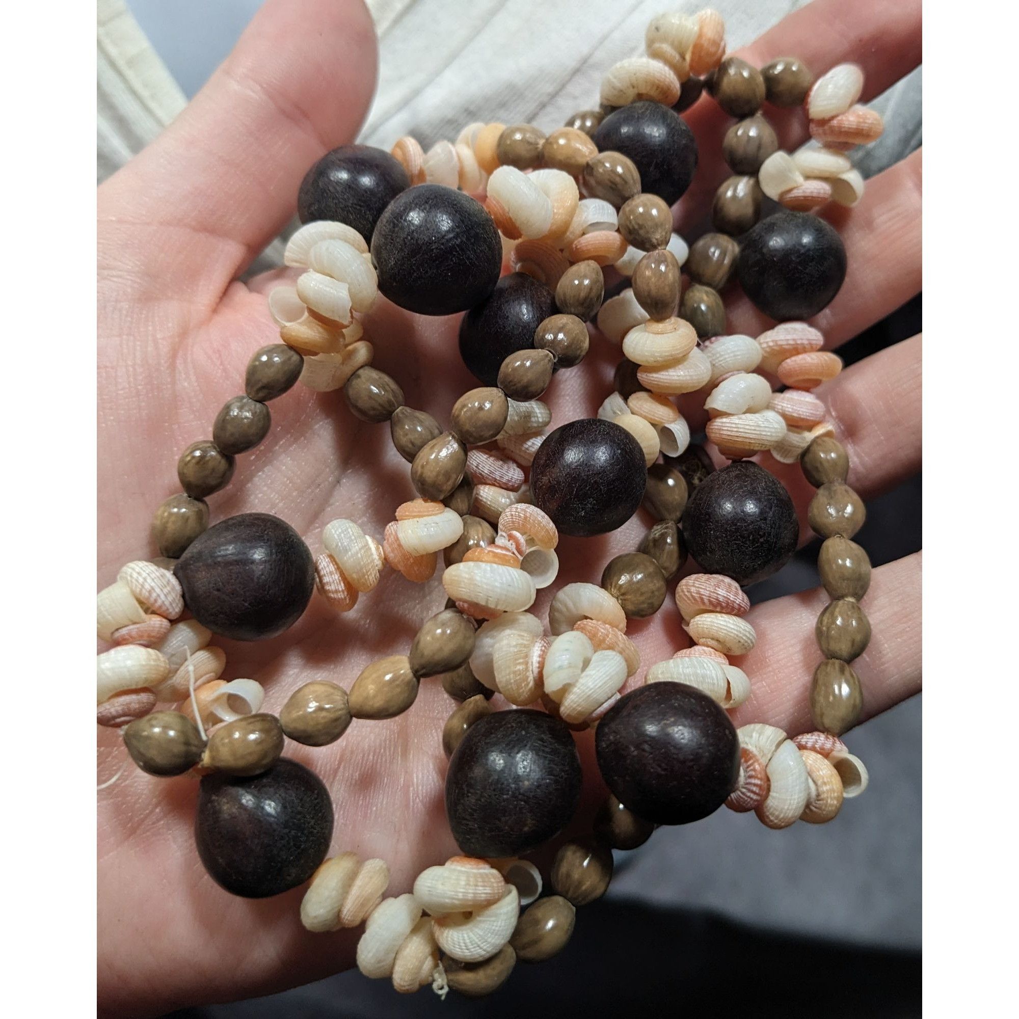 Other Summery Beach Themed Seed And Shell Beaded Necklace Size ONE SIZE - 7 Thumbnail