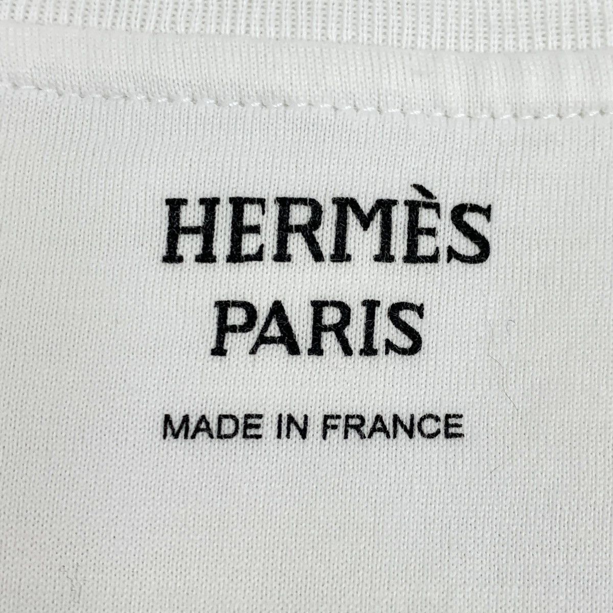 Hermes Hermes White Classic Circle Print Short Sleeve T-Shirt K26WX Size S / US 4 / IT 40 - 6 Thumbnail