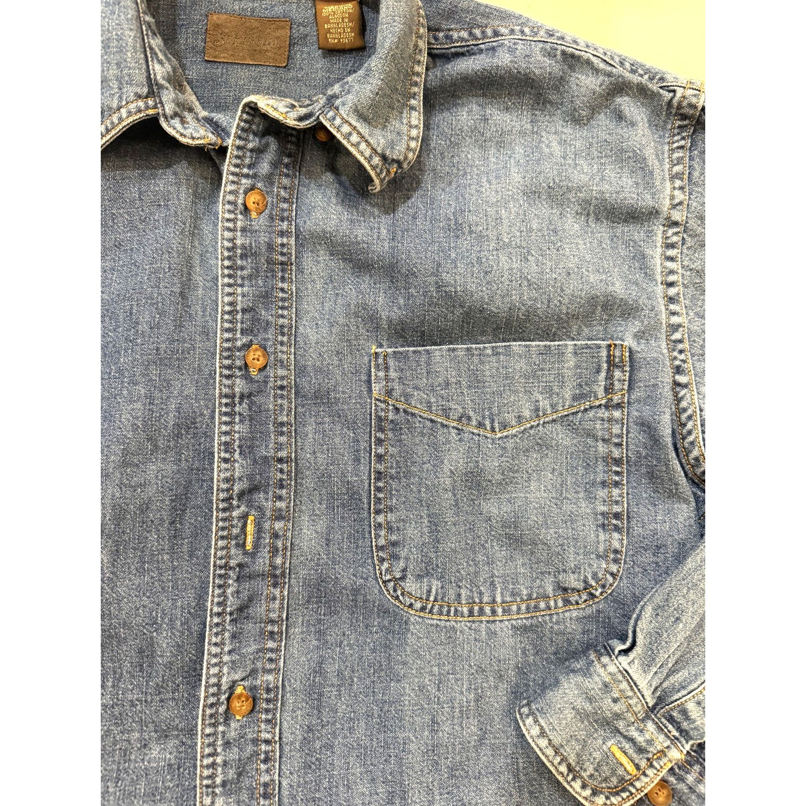 St. Johns Bay Vintage 90s St. John’s Bay Denim Shirt Jacket Men’s Med Size US M / EU 48-50 / 2 - 4 Thumbnail
