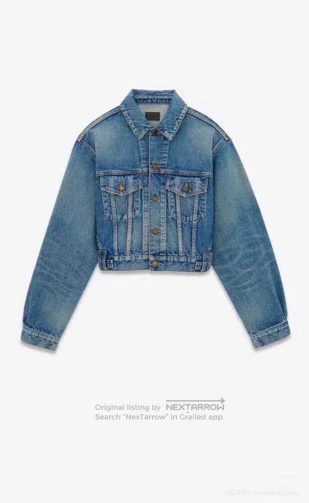 Yves Saint Laurent YSL Denim Jacket (Naza Same Style). Size US M / EU 48-50 / 2 - 7 Thumbnail