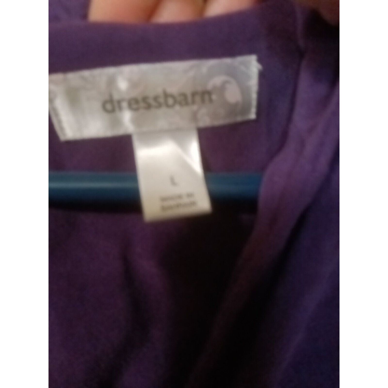 Other Dress Barn Purple Coat Size Large 2nd Pic Shows Color V Neck Size L / US 10 / IT 46 - 3 Thumbnail