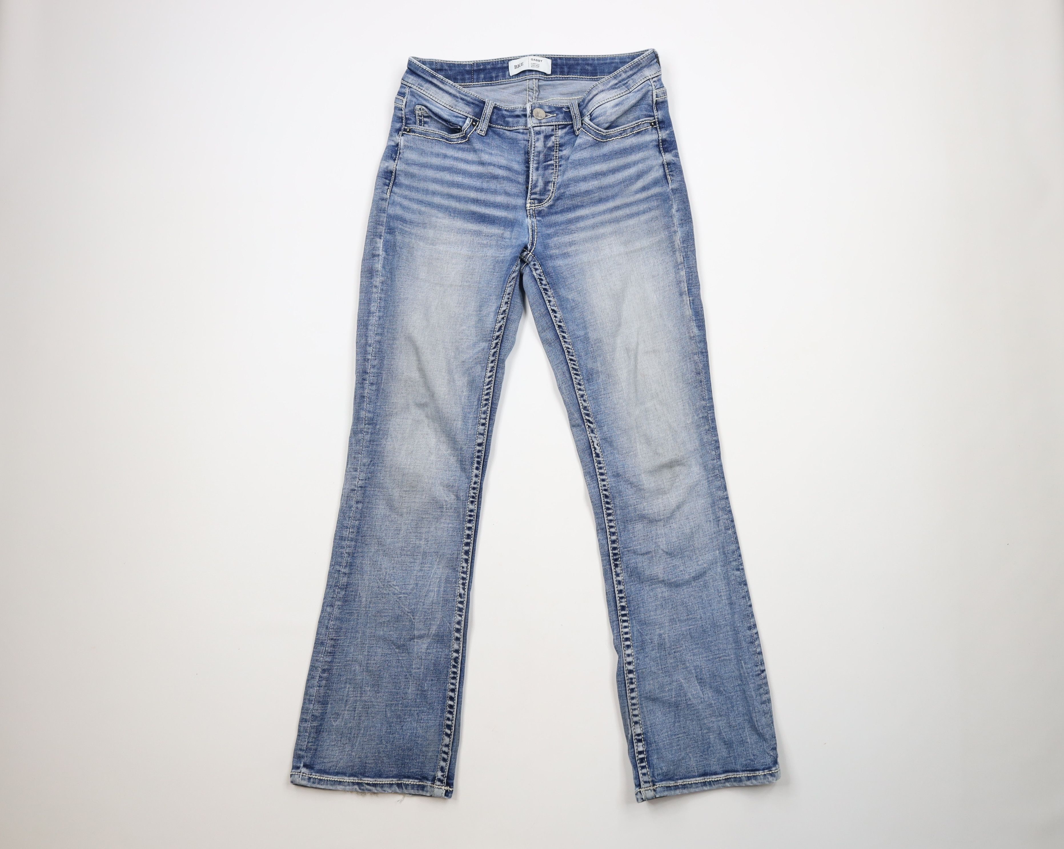 Vintage Buckle BKE Fit High Rise Bootcut Stretch Denim Jeans Blue Size 25" / US 0 / IT 36 - 1 Thumbnail