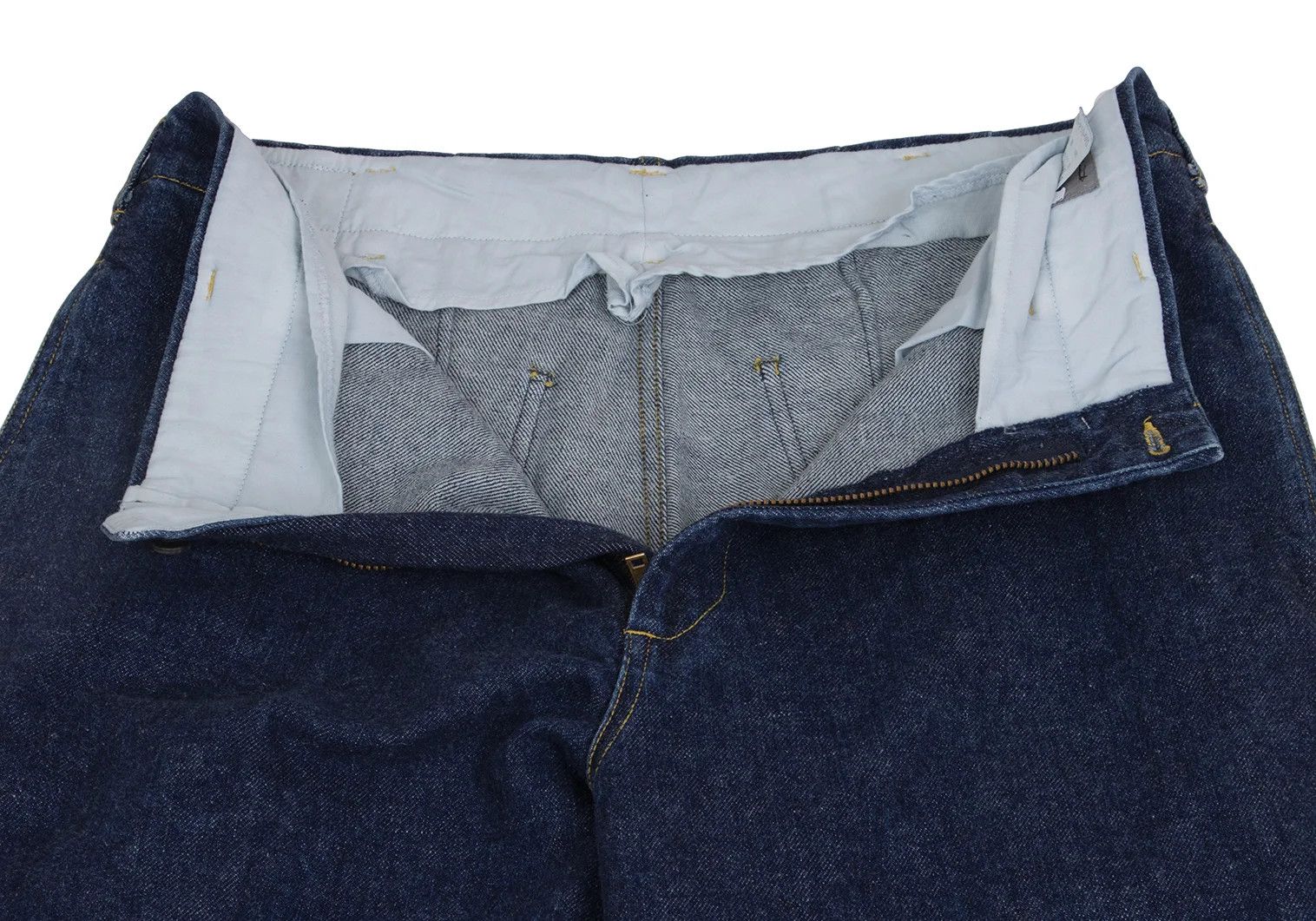 Yohji Yamamoto Yohji Yamamoto Three Stitch Tapered Denim Indigo M Size US 34 / EU 50 - 6 Thumbnail