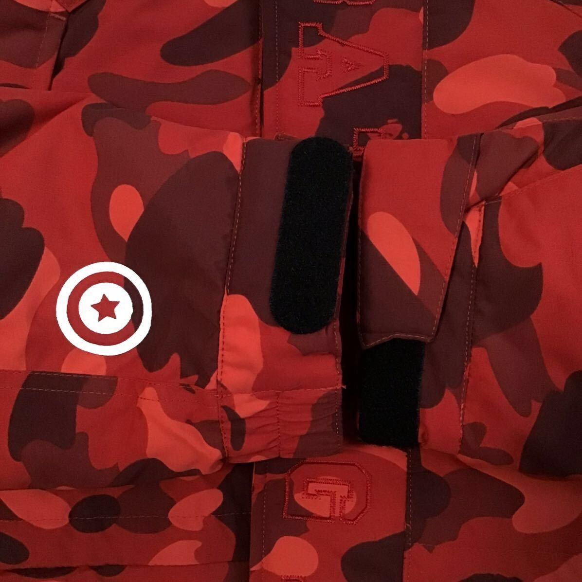 Bape BAPE Shark hoodie snowboard down jacket Red camo APE Size US M / EU 48-50 / 2 - 7 Thumbnail