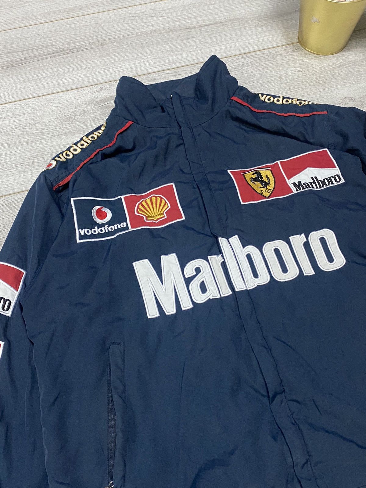 Marlboro Marlboro vintage racing bomber shell jacket Size US XL / EU 56 / 4 - 5 Thumbnail