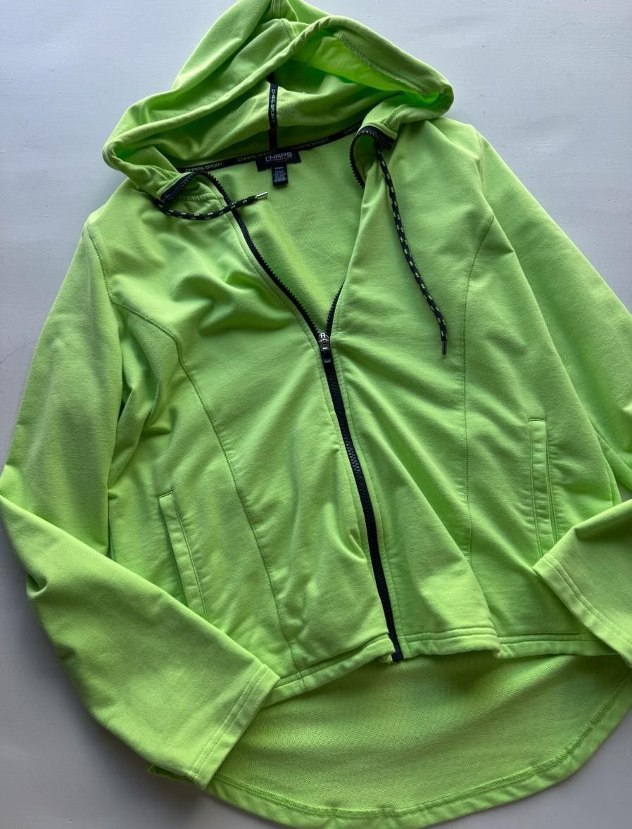 Chaps Chaps Green Zip Up Hoodie M Size M / US 6-8 / IT 42-44 - 1 Thumbnail