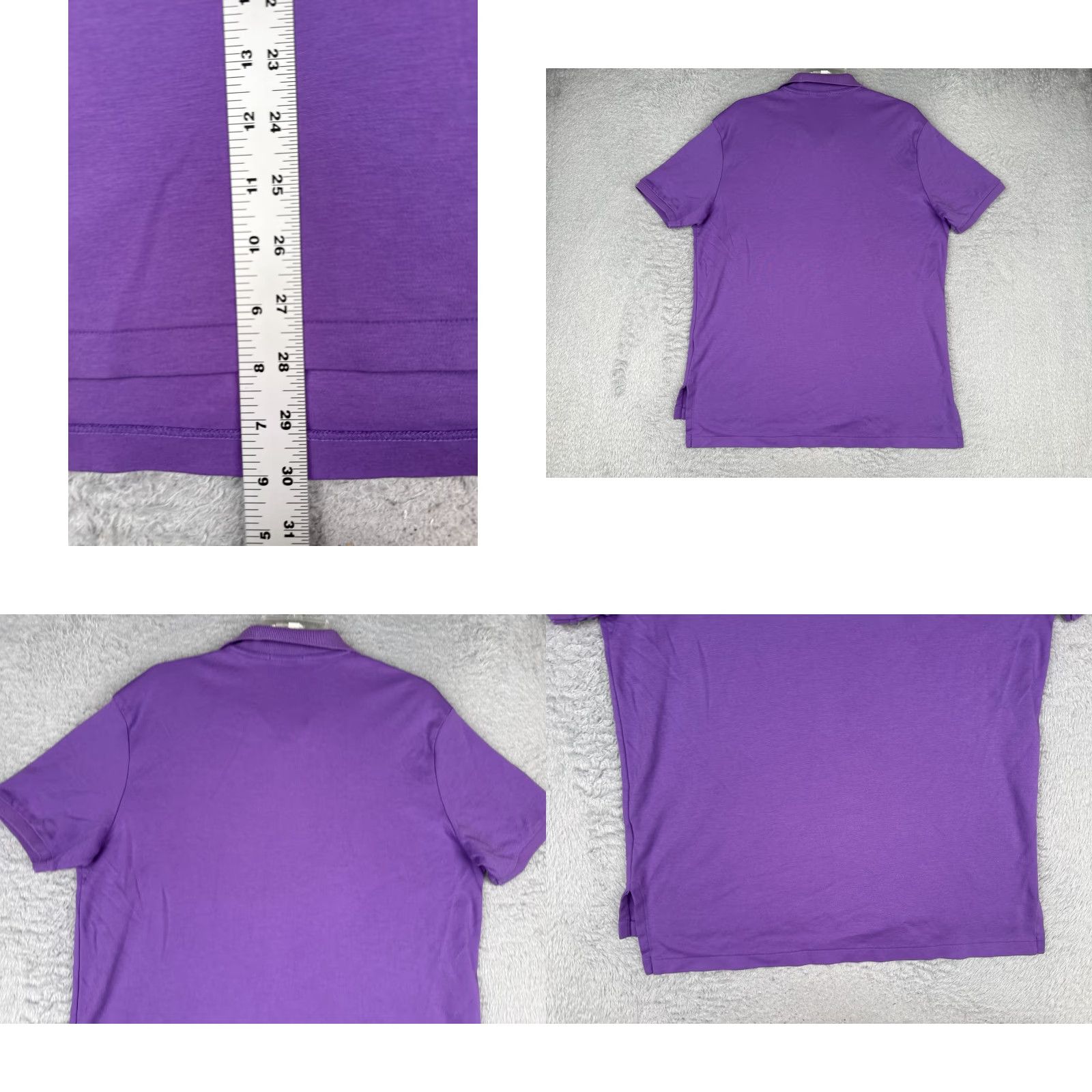 Polo Ralph Lauren Polo Ralph Lauren Shirt Men XL Purple 100% Cotton Short Sleeve Polo Shirt Slim Fit Golf Size US XL / EU 56 / 4 - 9 Thumbnail
