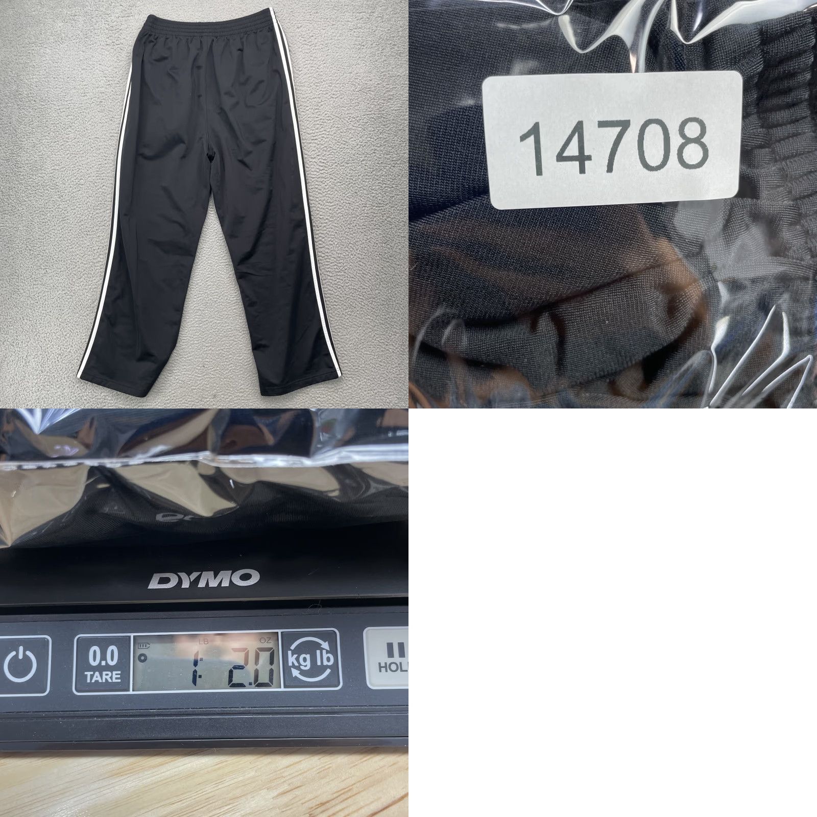 Adidas VINTAGE adidas Track Pants Women XL Black Running Soccer Training Sportswear 90s Size 26" / US 2 / IT 38 - 8 Thumbnail