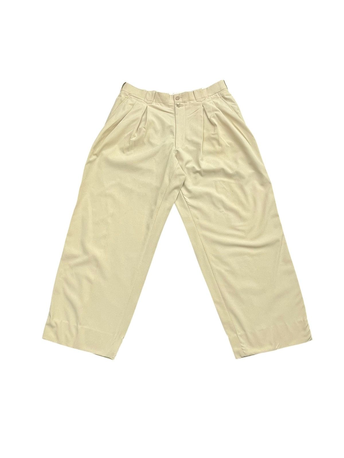 Designer × Japanese Brand Vintage MU sports Pleated Trouser Size US 36 / EU 52 - 1 Thumbnail