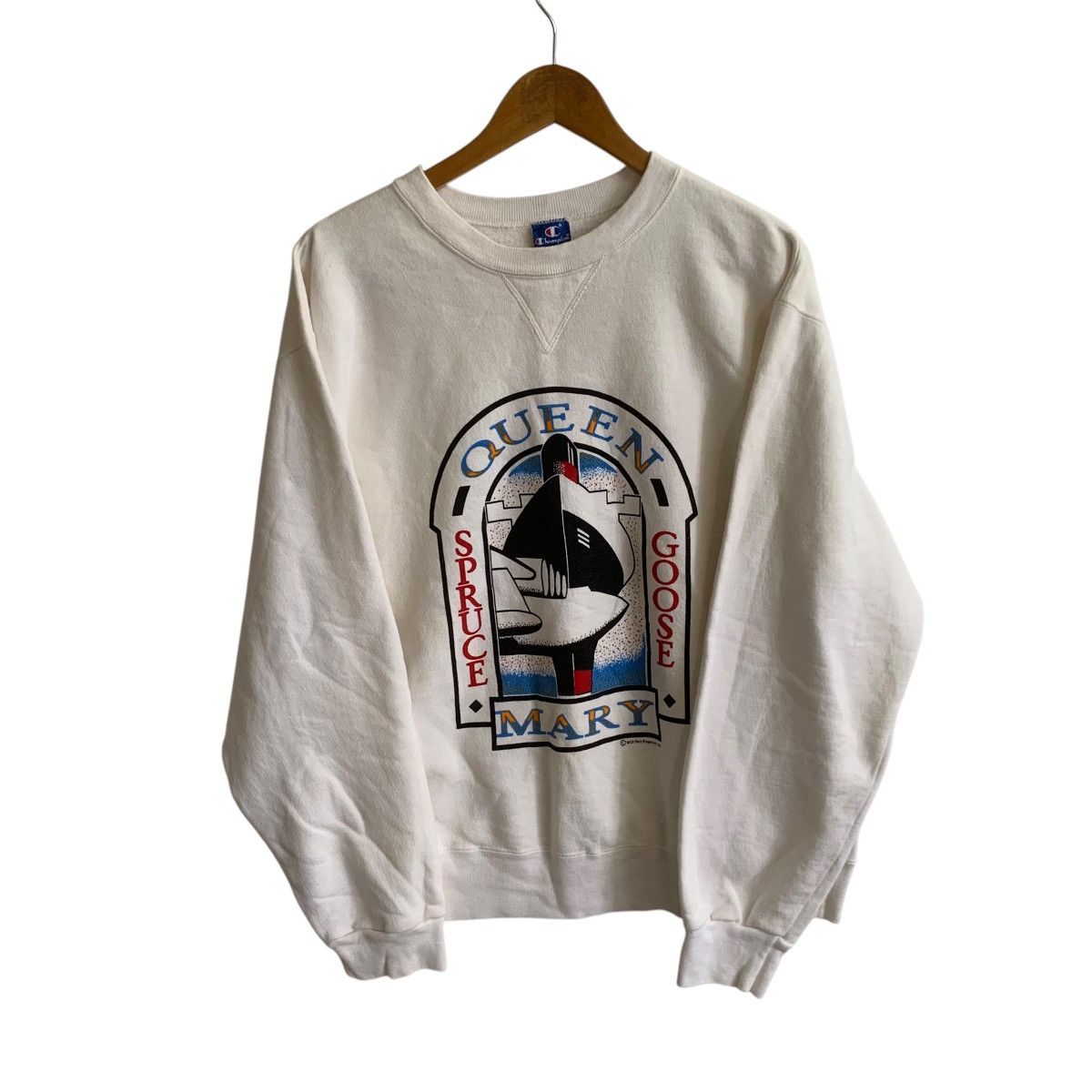 Champion × Vintage Spruce Queen Goose Vintage Champion Sweatshirt Large Size US L / EU 52-54 / 3 - 1 Thumbnail