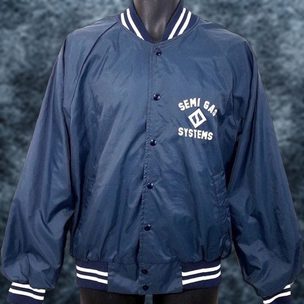 Vintage VINTAGE Hartwell Semi Gas Satin Bomber Jacket Mens Size L Blue 80s Made In USA Flight/Bomber Mens Bullets Size US L / EU 52-54 / 3 - 1 Thumbnail