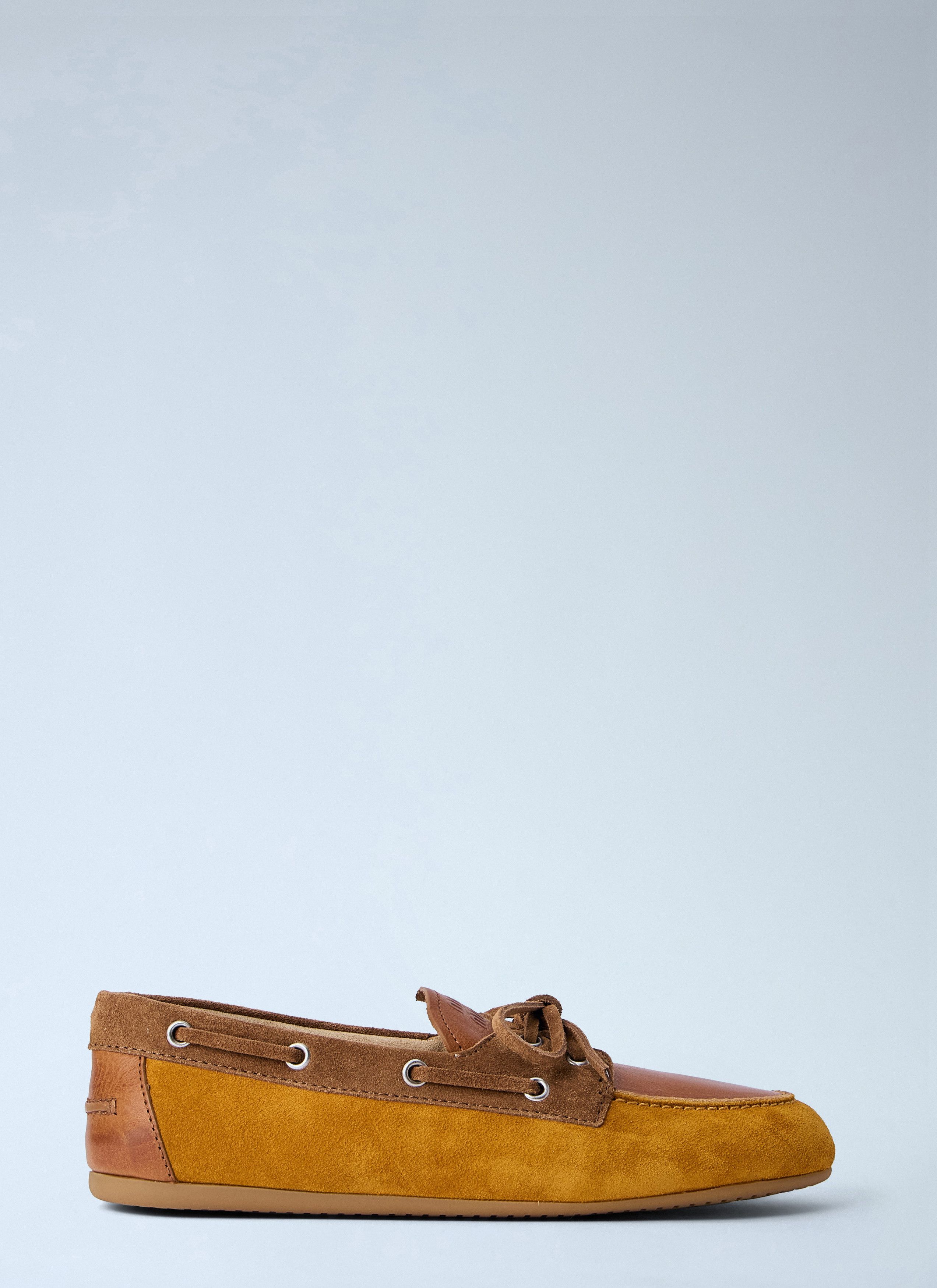 Miu Miu Suede Boat Shoes Size US 10 / IT 40 - 1 Thumbnail
