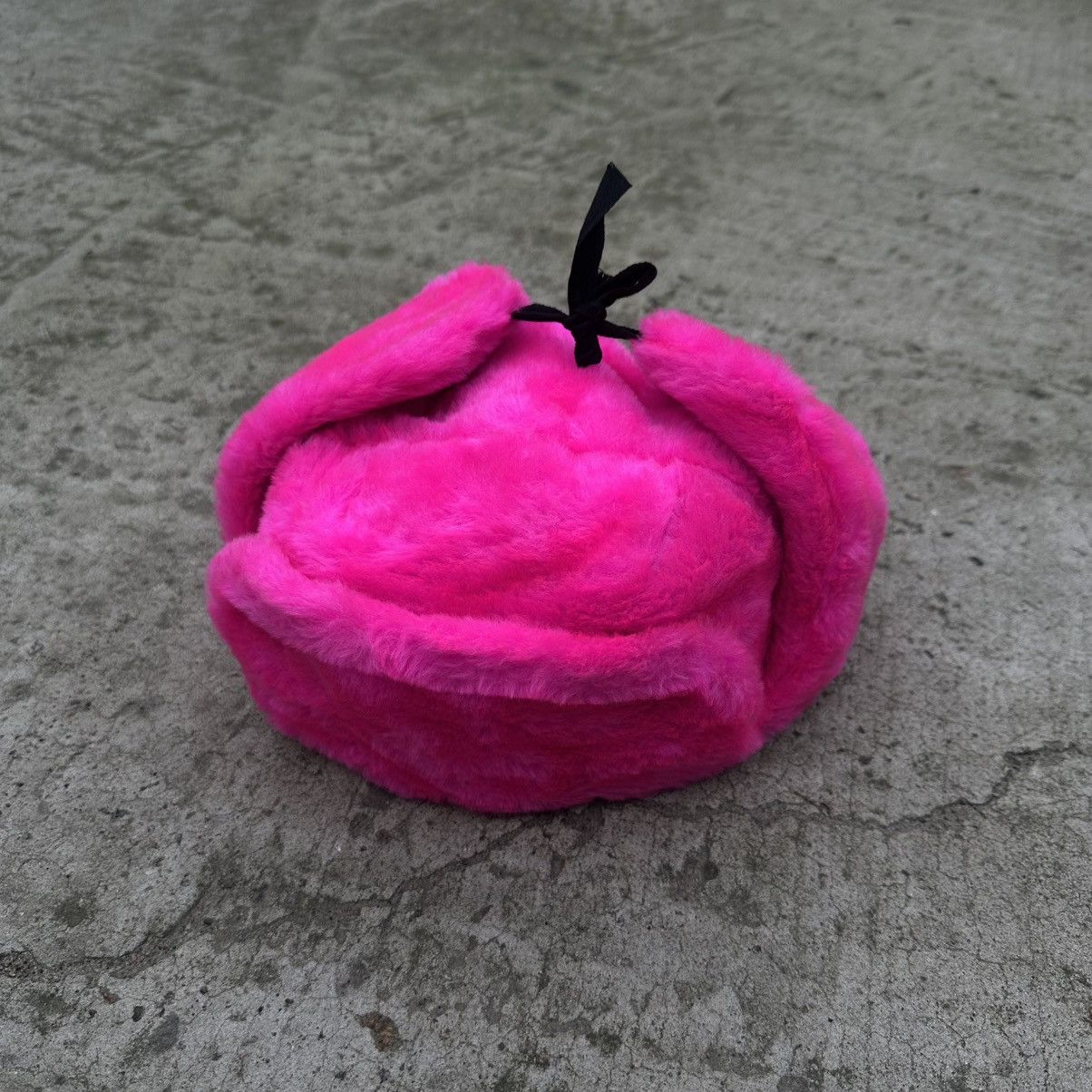 Issey Miyake Vintage Pink Ushanka Hat Cap Hype Trend Staff Pick Y2K 00s Size ONE SIZE - 3 Thumbnail