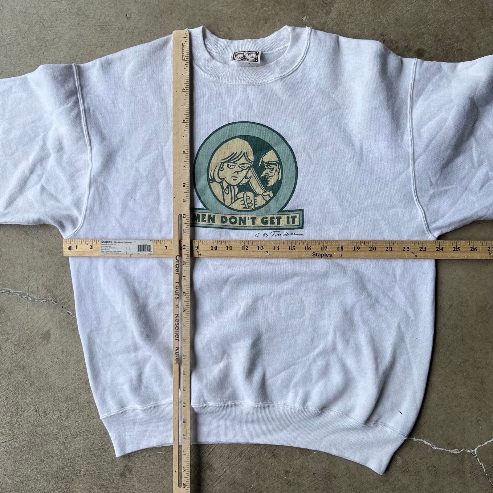 Vintage VINTAGE FEMINISM MEN DONT GET IT SWEATSHIRT COMIC XL USA Size US XL / EU 56 / 4 - 5 Thumbnail