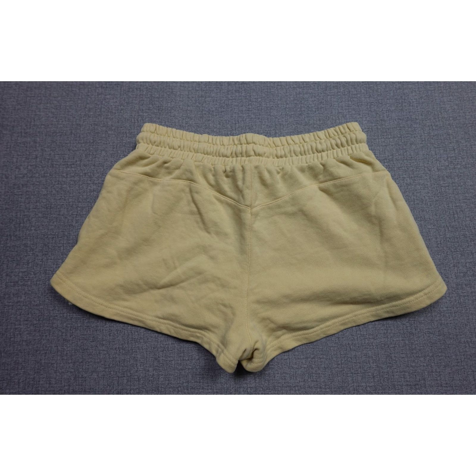 Gymshark Gymshark Shorts Womens Small Yellow Terry Drawstring Athletic Lounge Fitness Size 28" / US 6 / IT 42 - 4 Thumbnail