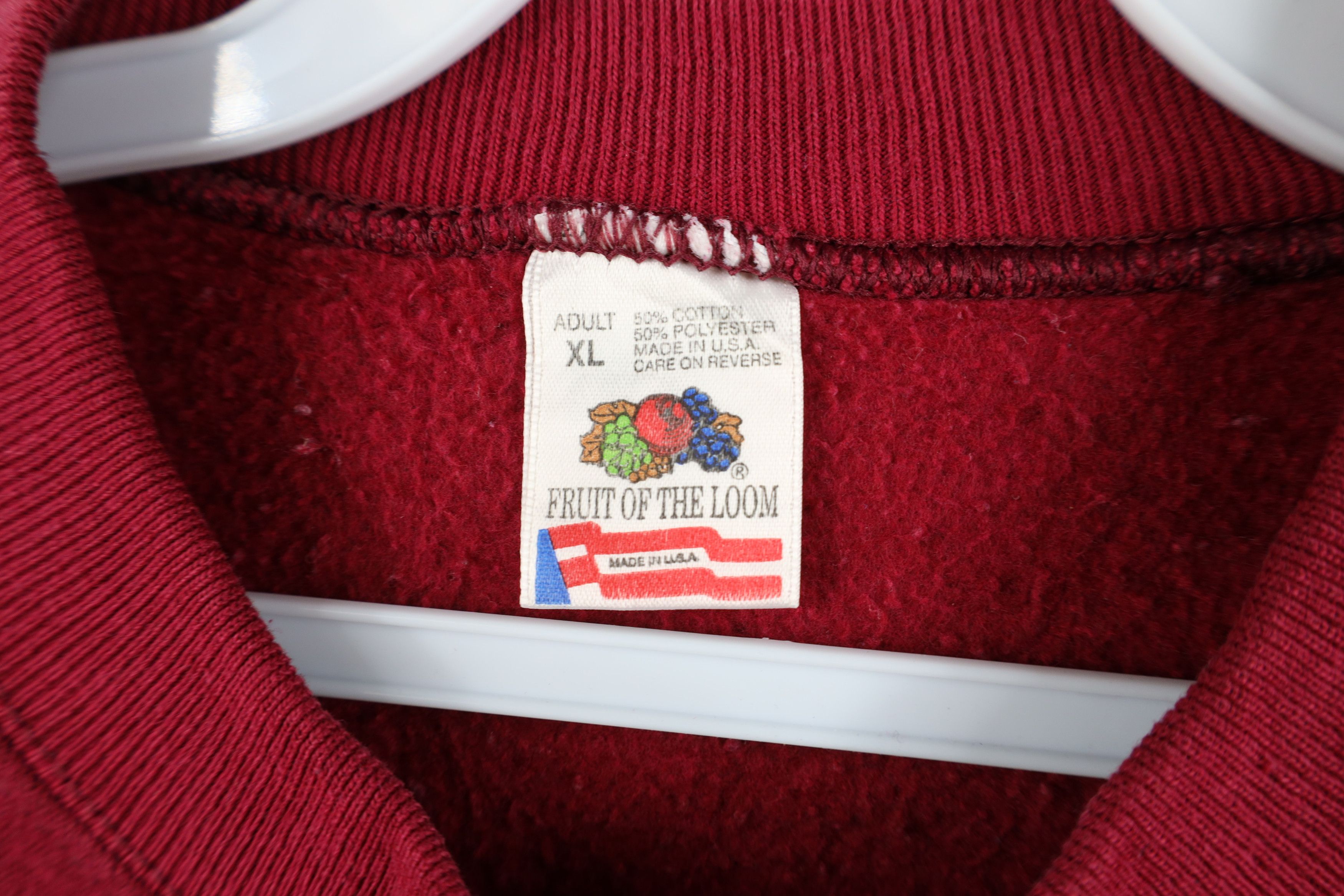 Vintage Vintage 90s Concordia Lutheran Crewneck Sweatshirt Red USA Size US XL / EU 56 / 4 - 9 Thumbnail