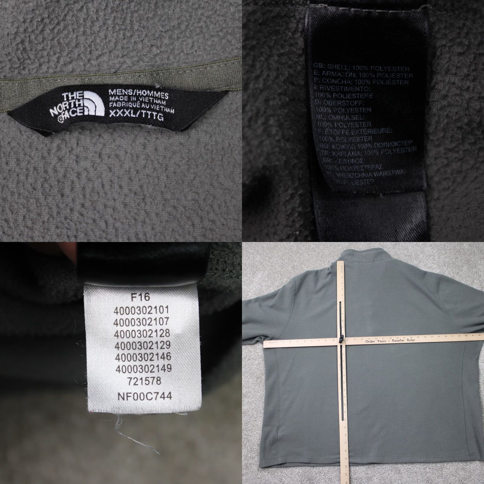 The North Face The North Face Sweatshirt Mens 3XL Gray TKA 100 Glacier 1/4 Zip Long Sleeve Size US XXL / EU 58 / 5 - 8 Thumbnail