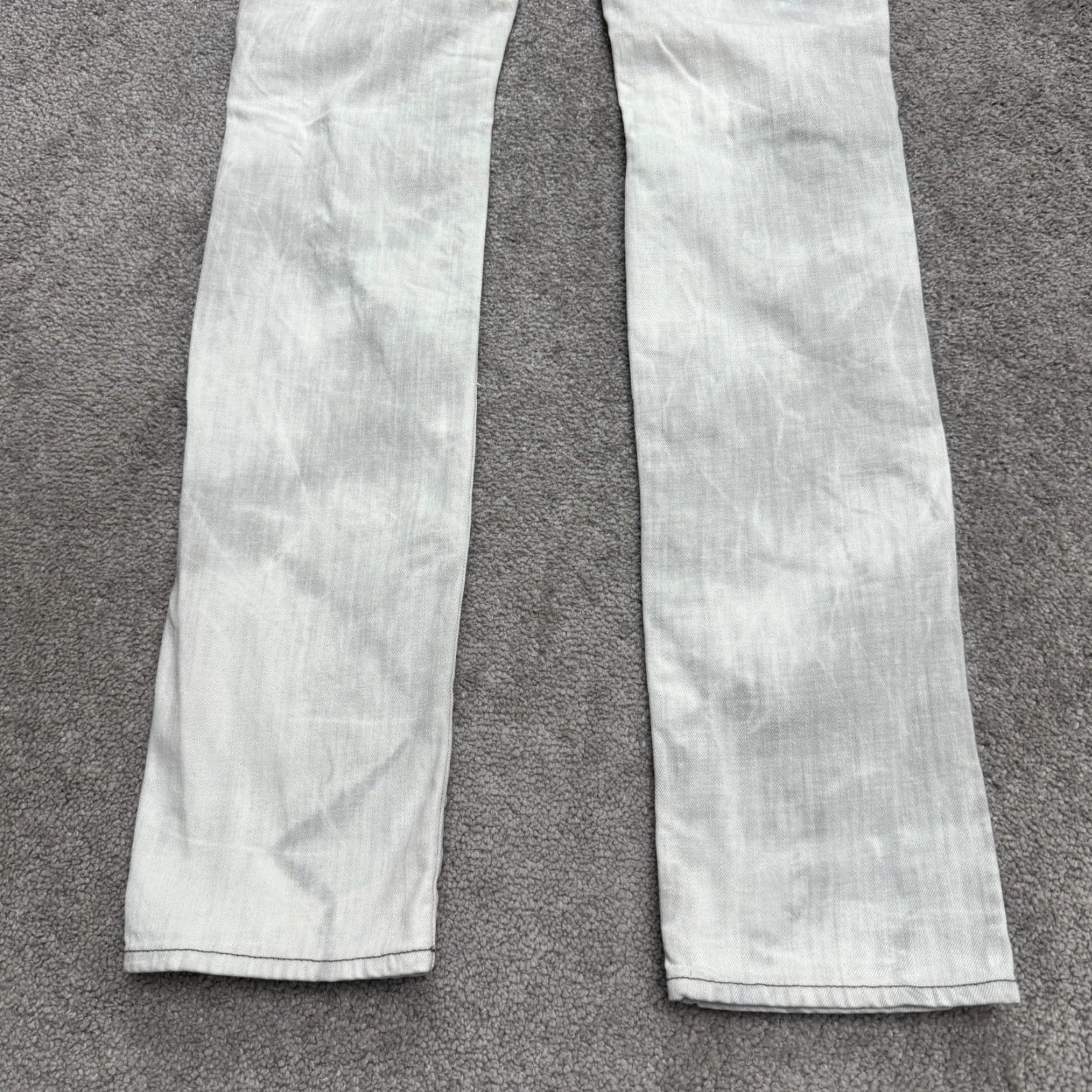 J Brand J Brand 912 Pencil Straight Distressed Low Rise Skinny Jeans Womens Gray 27 Size 27" / US 4 / IT 40 - 4 Thumbnail