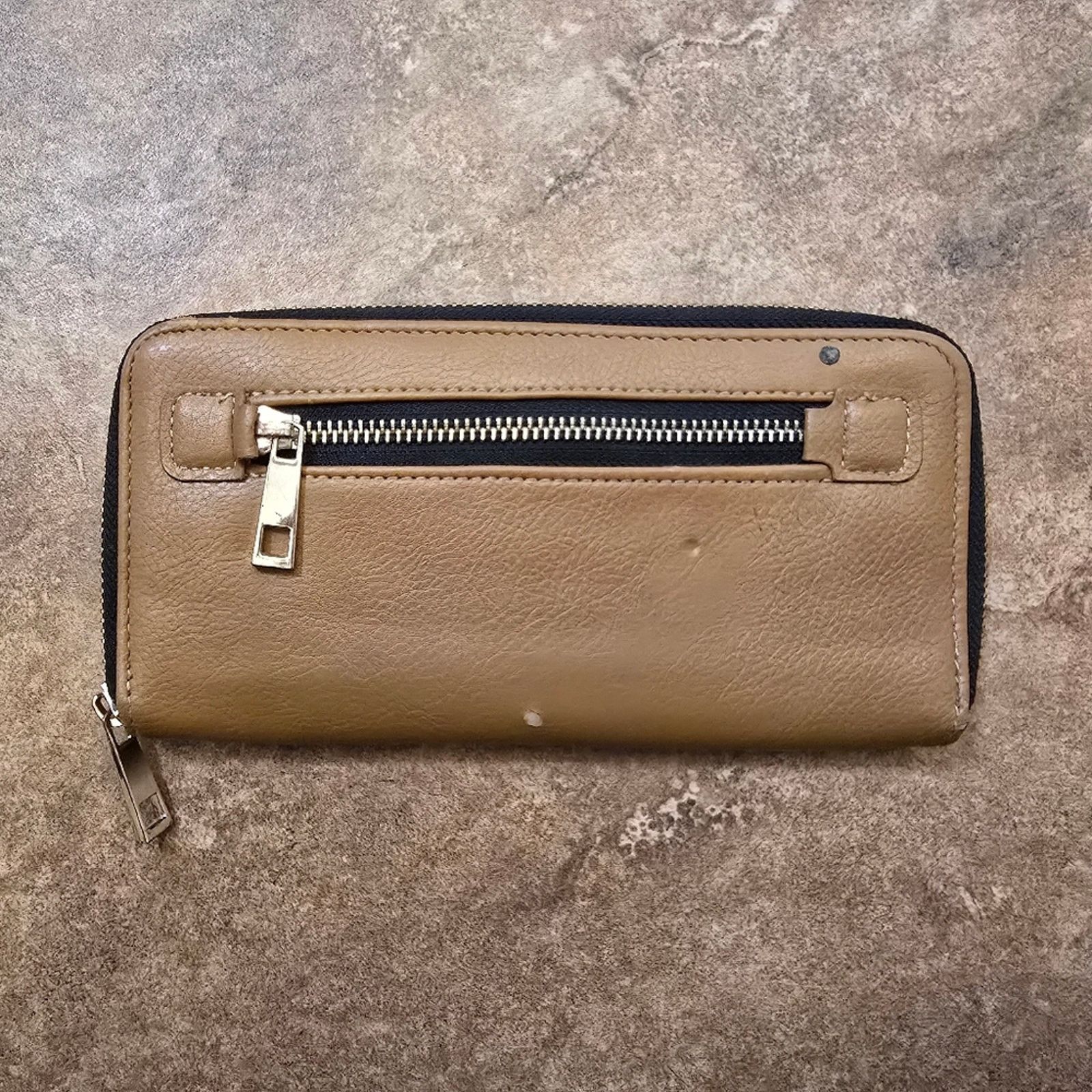 Other Tan Black Faux Leather Detailed Wallet Size ONE SIZE - 2 Thumbnail