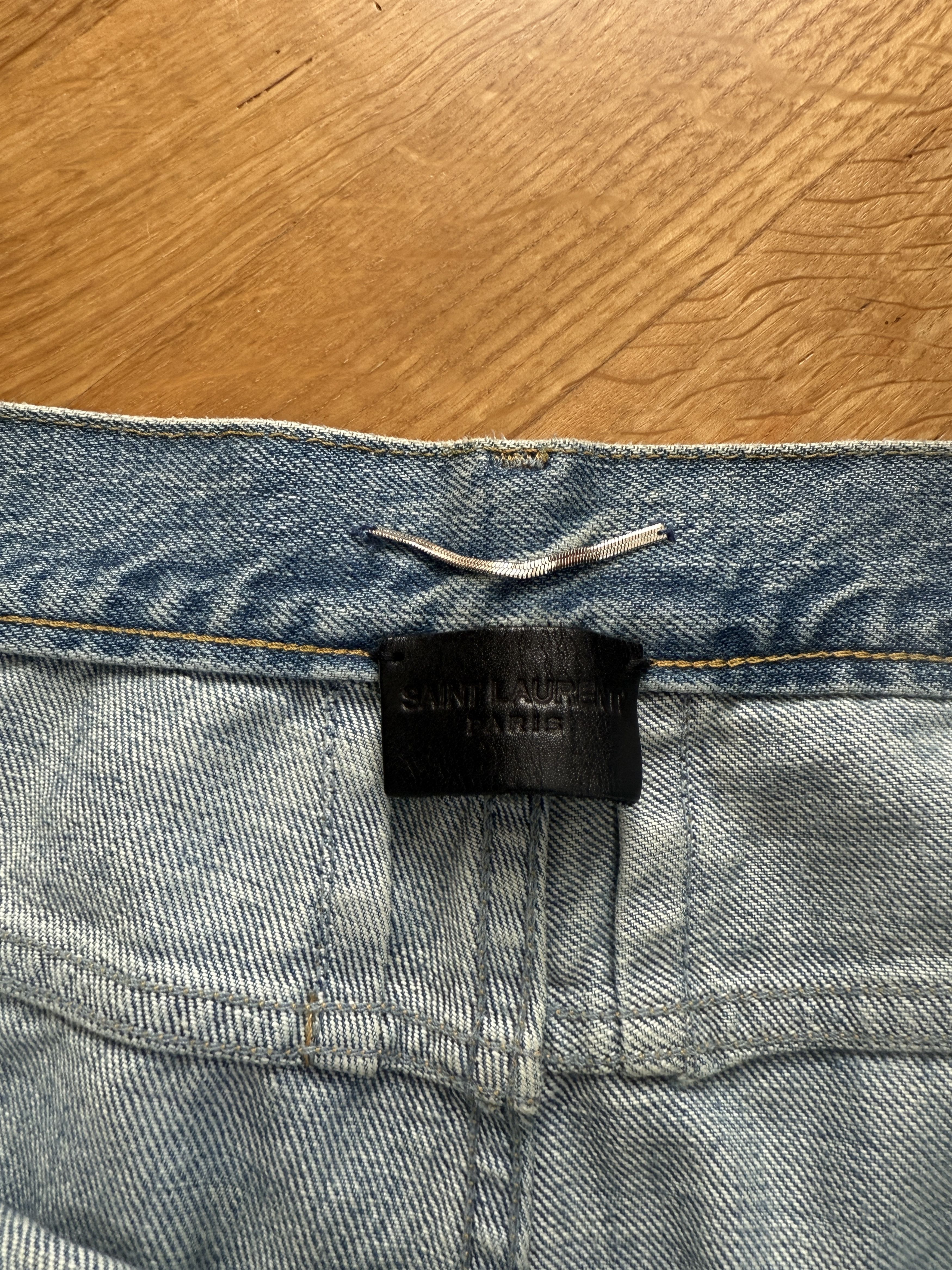 Yves Saint Laurent YSL Distressed Denim Size US 34 / EU 50 - 4 Thumbnail