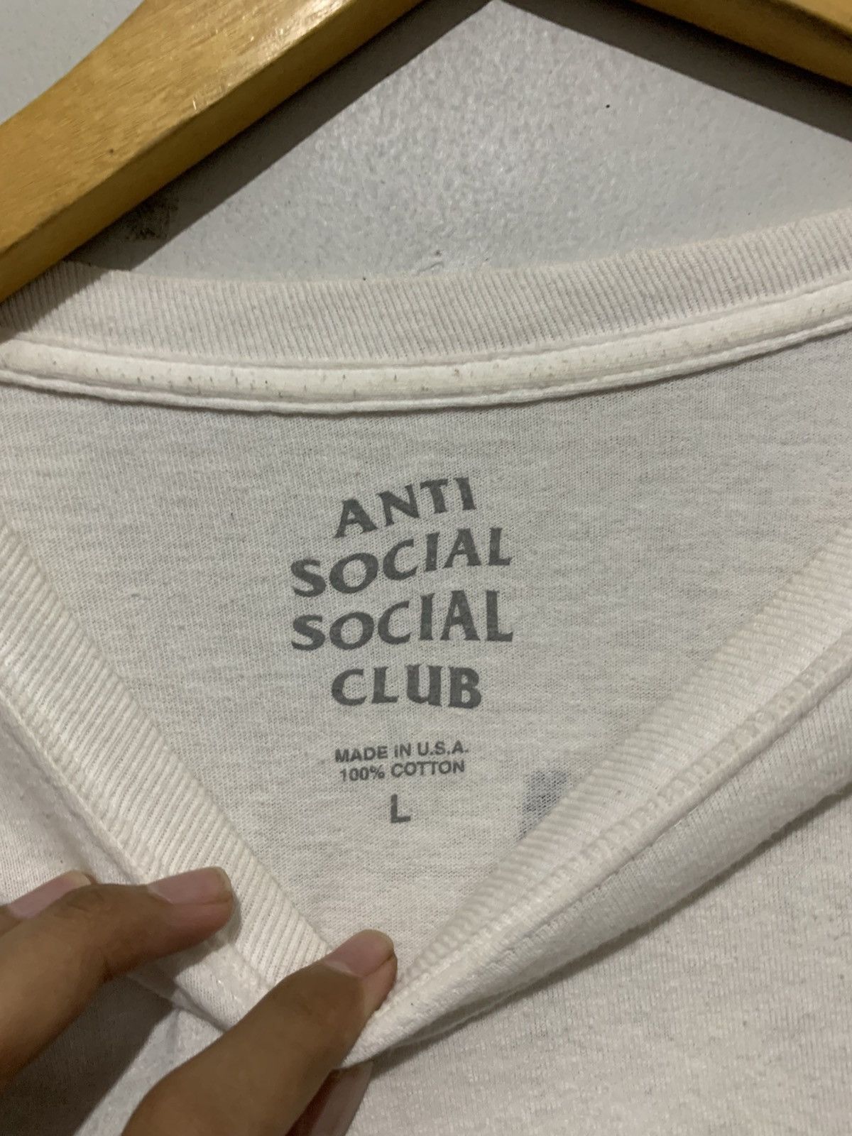 Anti Social Social Club Crewneck Anti Social Social Club White Big Logo Print L Size US L / EU 52-54 / 3 - 4 Thumbnail