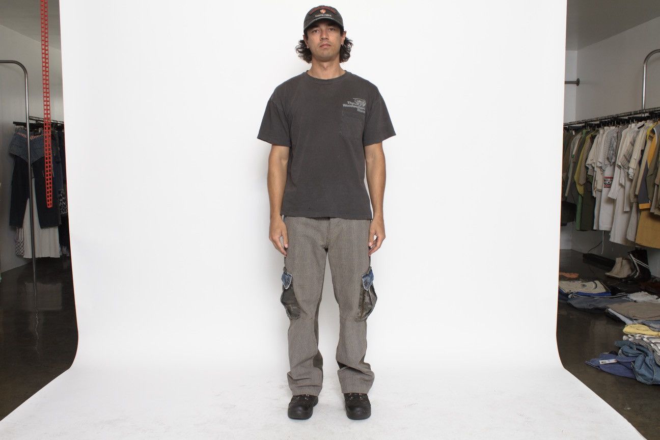 Vintage TAN PLAID, GREEN, CAMO, AND DENIM CARGO PANTS BY 40WEFT Size US 34 / EU 50 - 4 Thumbnail