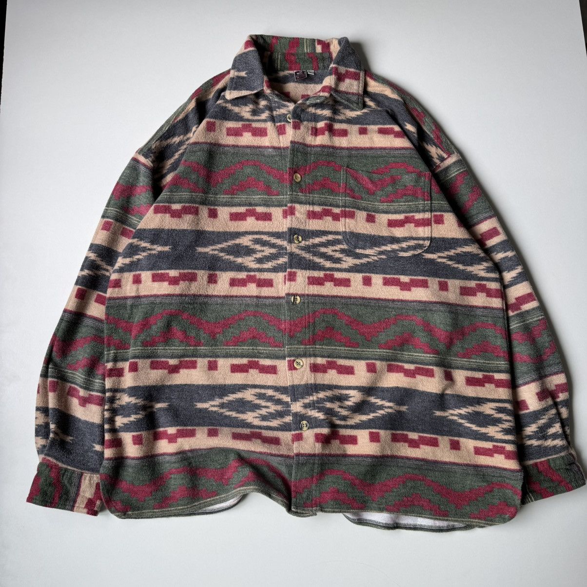 Polo Ralph Lauren × Vintage Vintage Flannel Aztec Cotton Shirt XL Ralph Lauren Style Size US XL / EU 56 / 4 - 12 Thumbnail