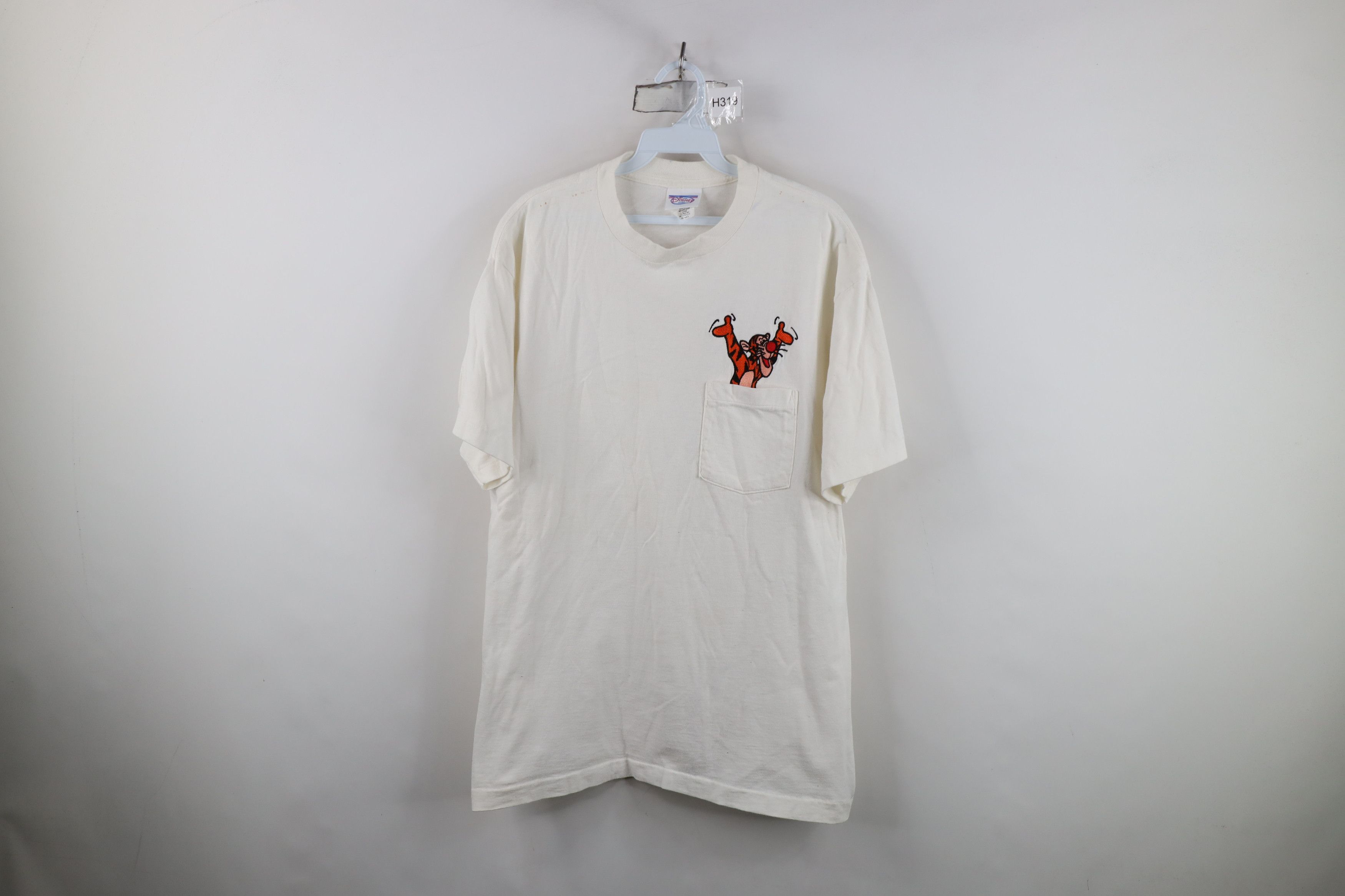Disney Vintage 90s Disney Winnie the Pooh Tigger Pocket T-Shirt Size US L / EU 52-54 / 3 - 1 Thumbnail