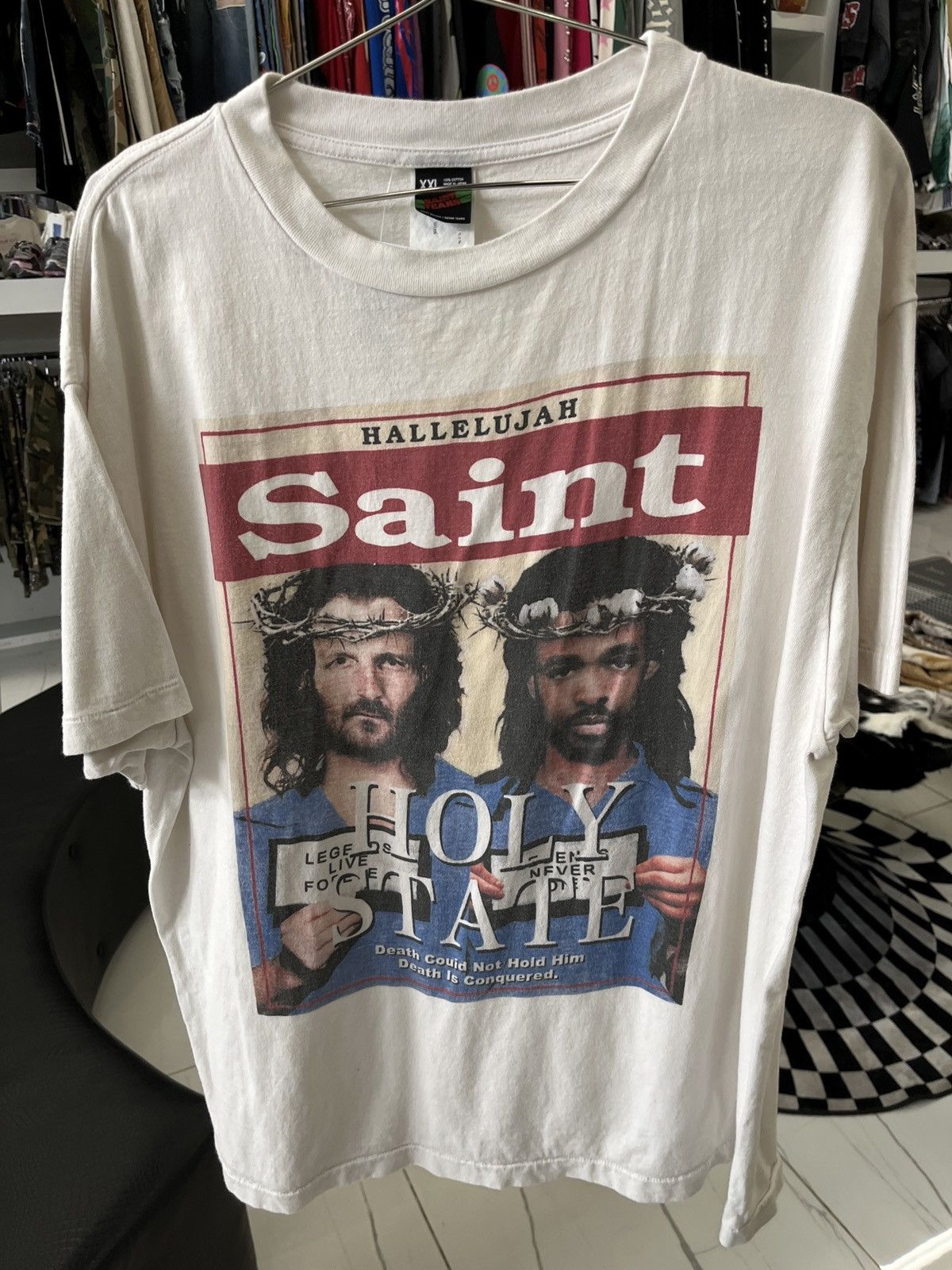Saint Michael Saint Michael x Denim Tears Holy State T-Shirt Size US XXL / EU 58 / 5 - 1 Thumbnail