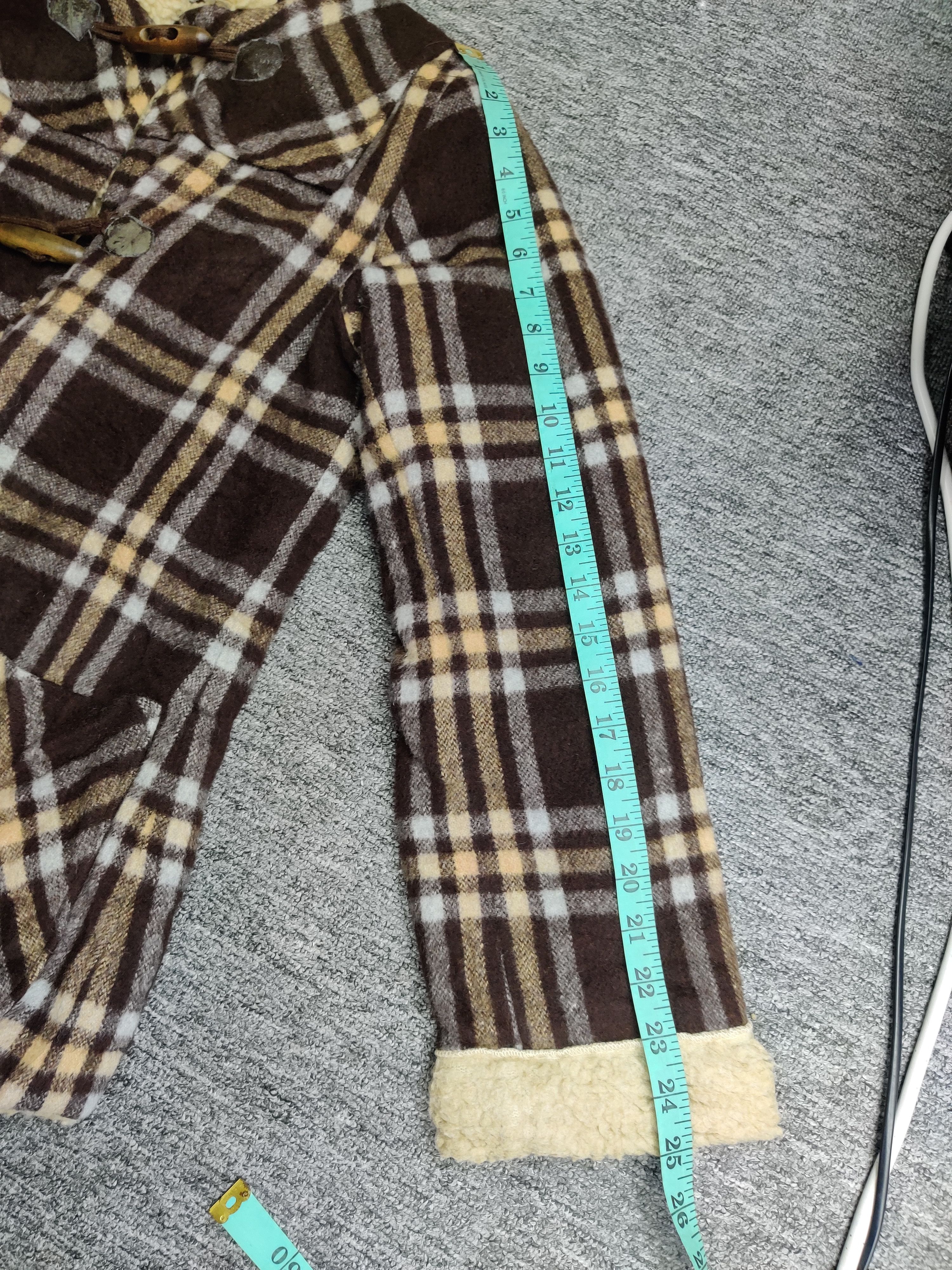 Super Lovers Vintage Super Lovers Plaid Sherpa Lined Hooded Duffle Coat Size US M / EU 48-50 / 2 - 14 Thumbnail