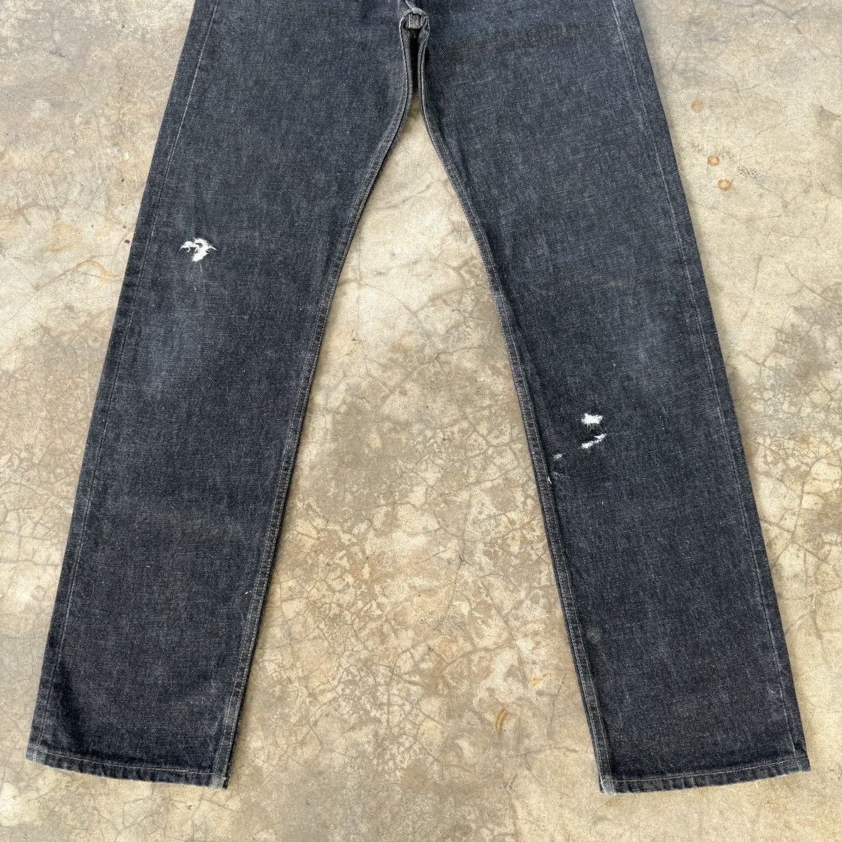 Levi's Vintage Clothing W33x34 Vintage 98' Levi's 501 Black Denim Jean Pants Size US 33 - 4 Thumbnail