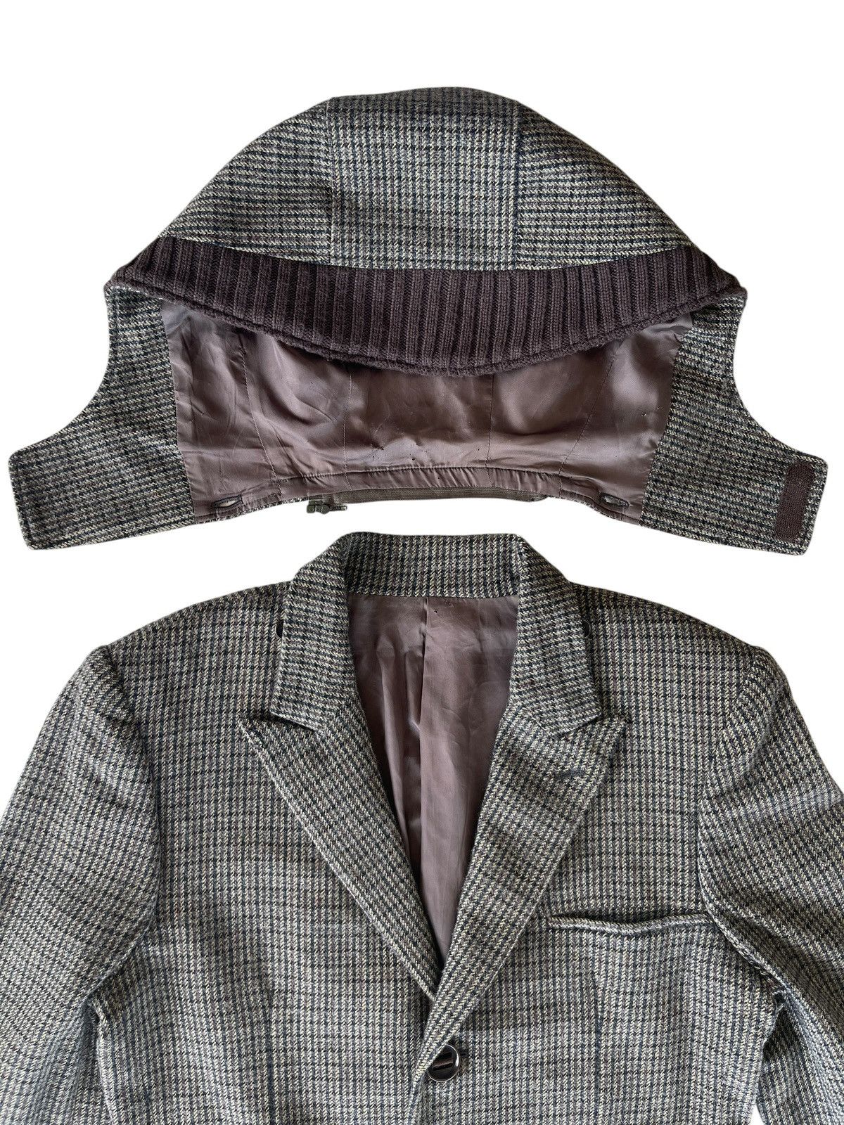 Undercover AW2011 Undercoverism Houndstooth Hooded Coat Size US S / EU 44-46 / 1 - 8 Thumbnail