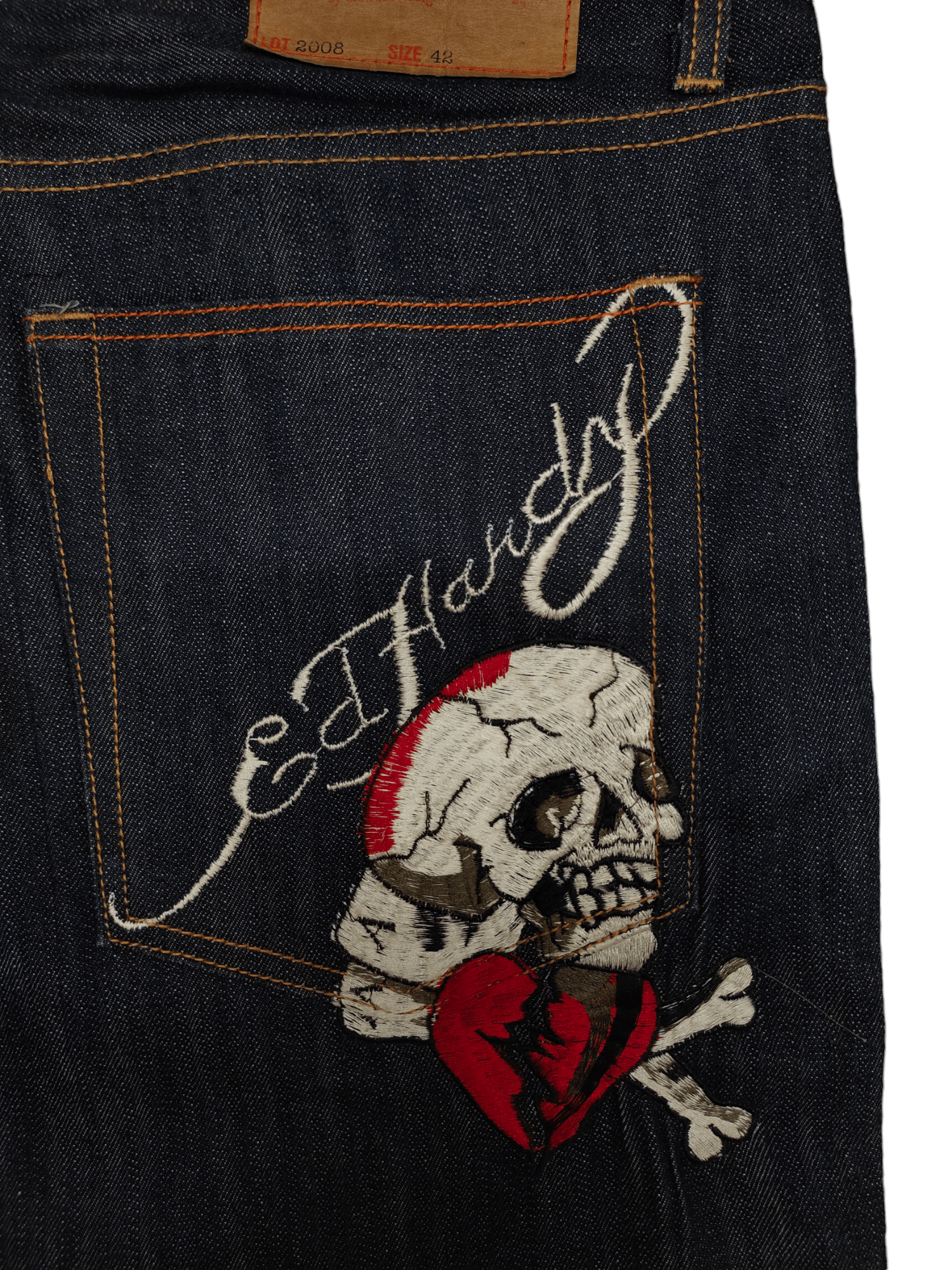 Ed Hardy Vintage Y2k Ed Hardy Lot 2008 Skulls Embroidered Denim Jeans Size US 42 / EU 58 - 11 Thumbnail