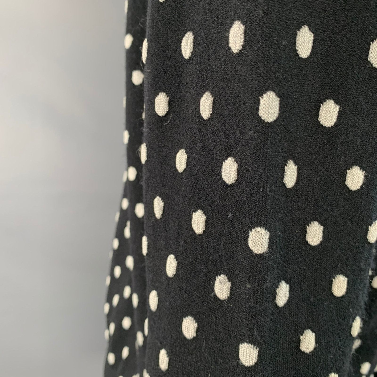 Escada M Black White Viscose Blend Polka Dot 2 Piece Cardigan Set Size M / US 6-8 / IT 42-44 - 10 Thumbnail
