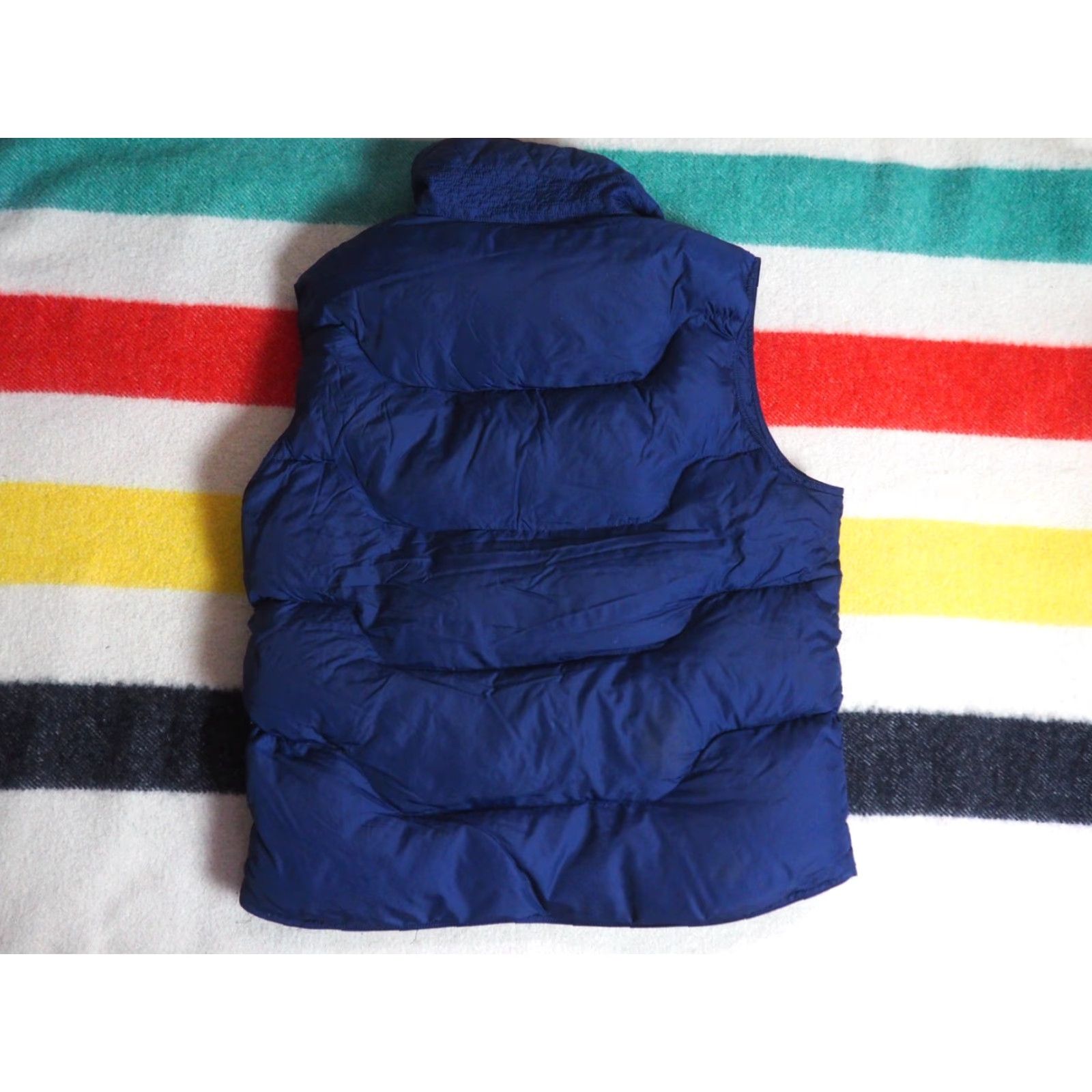 Jansport VTG Jansport Vest Navy Blue Goose Down Zip Snap Outdoor Lodge Puffer Mens L 80s Size US L / EU 52-54 / 3 - 2 Thumbnail