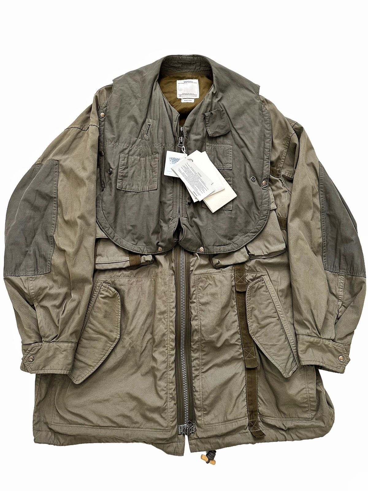 Visvim GRAIL NY/C Paratrooper Layered Vest Military Coat | Grailed