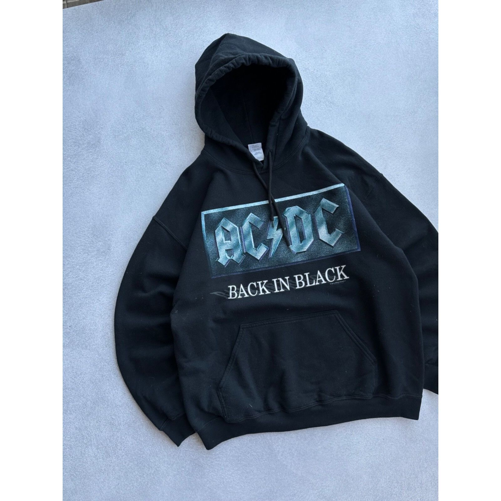 AC/DC VTG AC/DC Back in Black 1995 Rock Band Hoodie Size US L / EU 52-54 / 3 - 3 Thumbnail