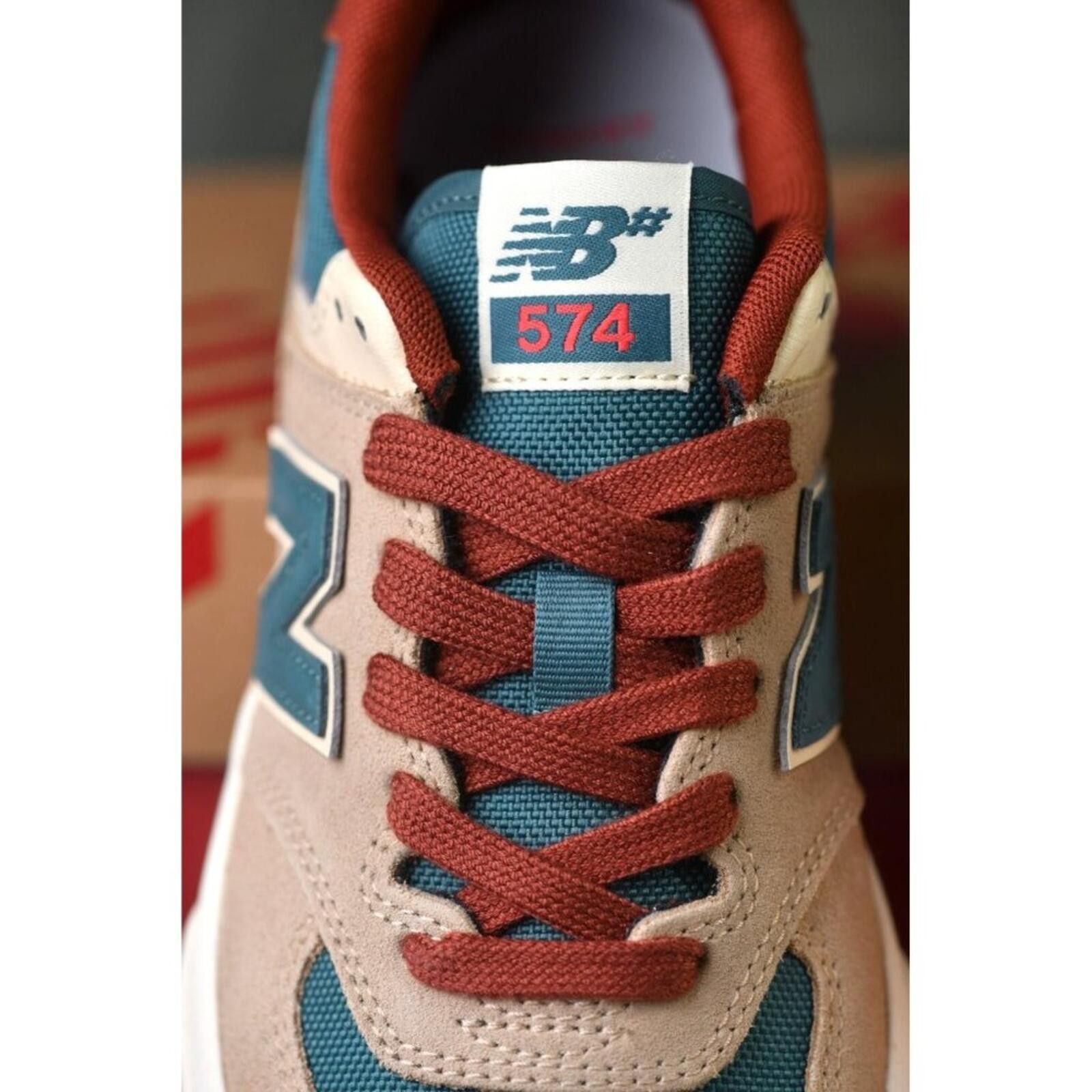 New Balance New Balance NM574VTF Vulc Unisex | Tan/Brown/Green Size US 6 / EU 39 - 8 Thumbnail