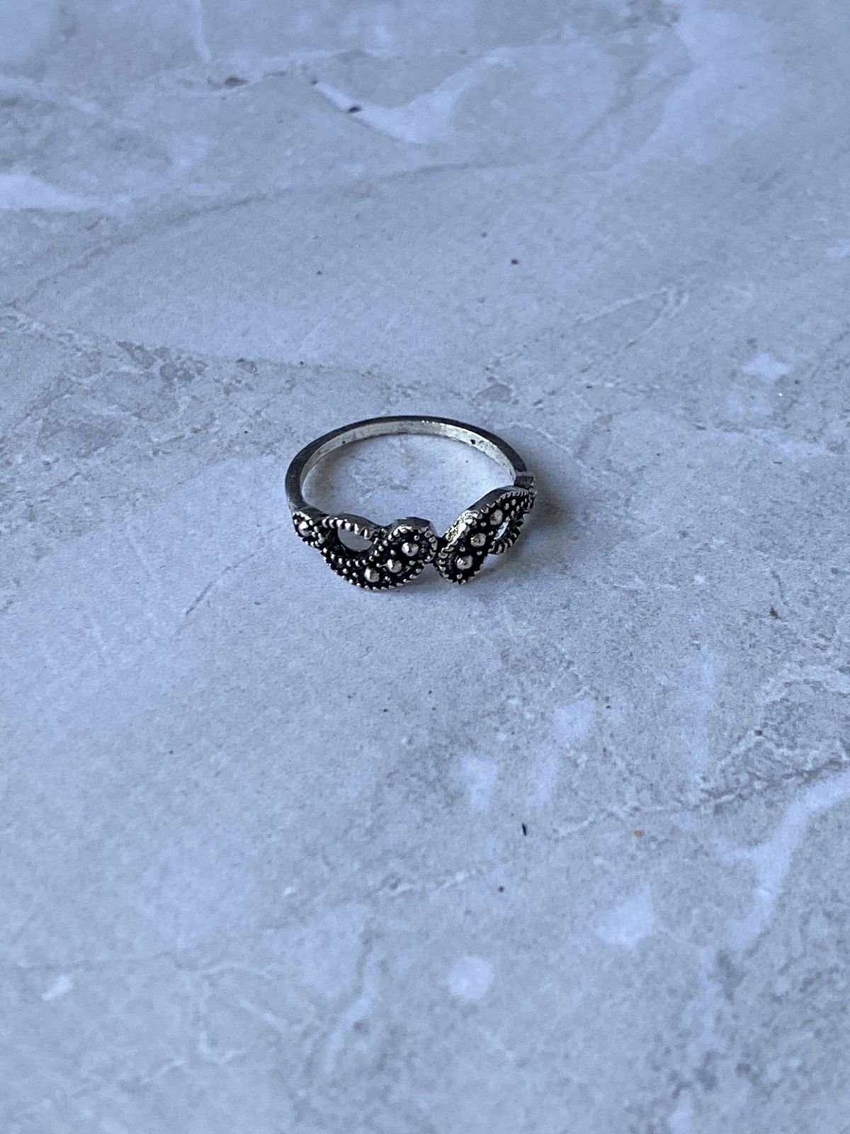 Japanese Brand × Jewelry × Vintage Vintage Ornate Drop Motif Ring - Retro Style Size ONE SIZE - 6 Thumbnail