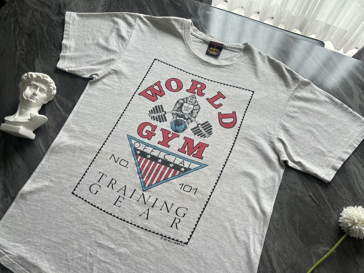 Vintage World Gym : Training Gear No.101 1991 Super Rare Size US L / EU 52-54 / 3 - 1 Thumbnail