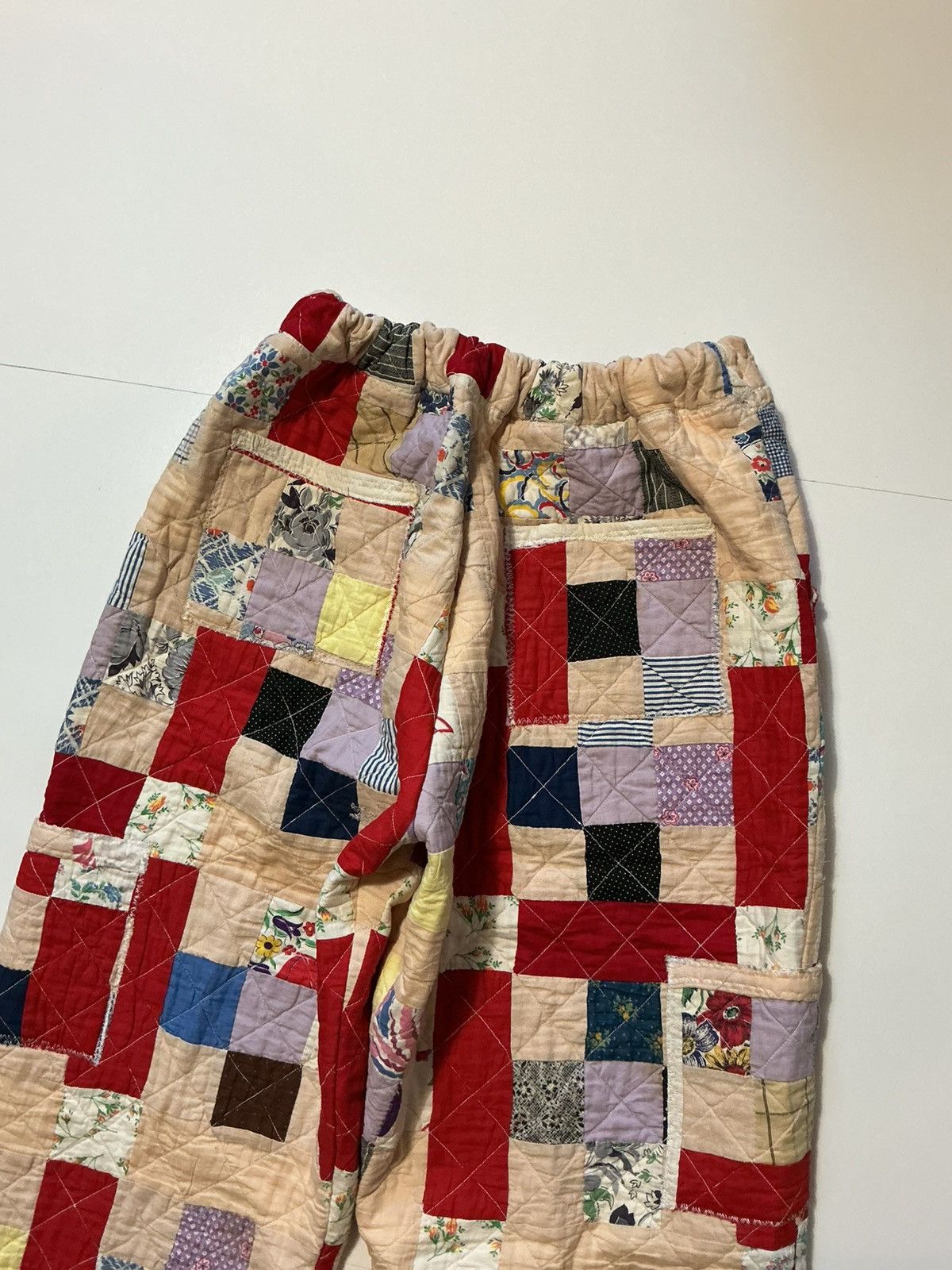 Vintage Vintage Patchwork Quilt Quilted Cargo Utility Floral Pants Size US 34 / EU 50 - 5 Thumbnail
