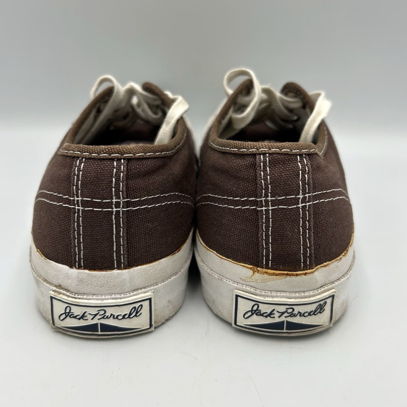 Converse VINTAGE Converse Jack Purcell Brown Mens 5.5 Womens 7 Shoes Size ONE SIZE - 5 Thumbnail