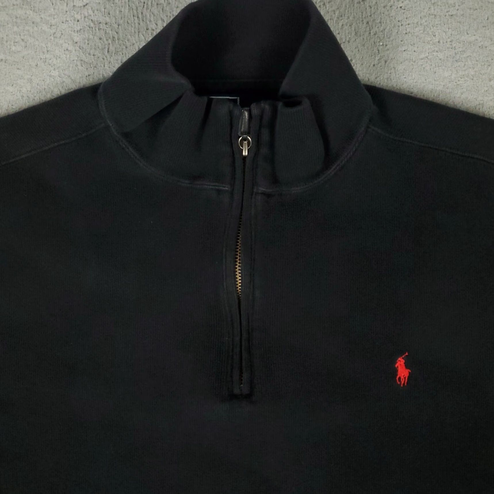 Ralph Lauren VINTAGE Ralph Lauren Mens Sweater Pullover 2XL Long Sleeve Mock Neck Casual Formal Fall Winter Blue Size US XXL / EU 58 / 5 - 2 Thumbnail