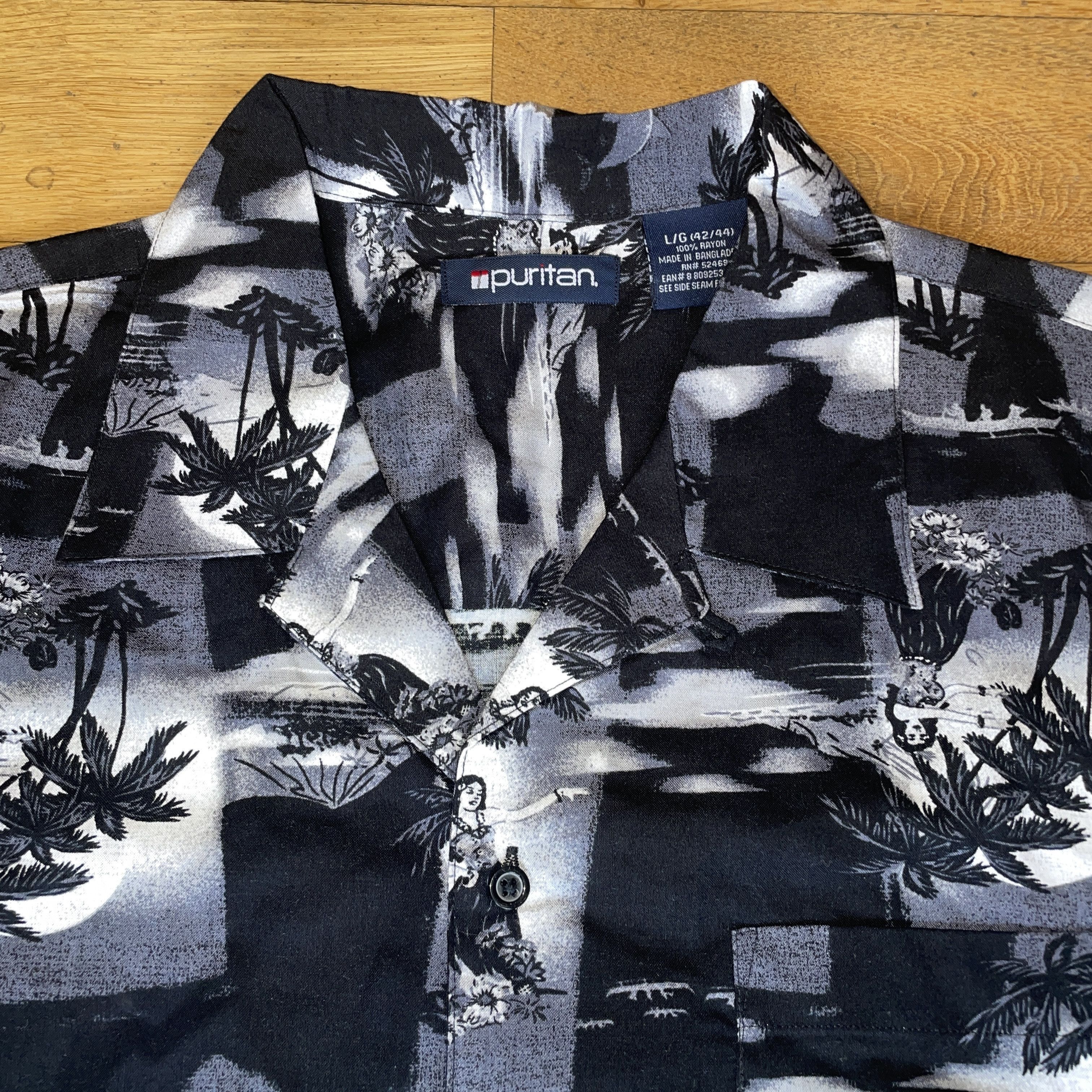 Puritan Puritan Men's Elegant Vacation Rayon Shirt Size L - New Size US L / EU 52-54 / 3 - 3 Thumbnail